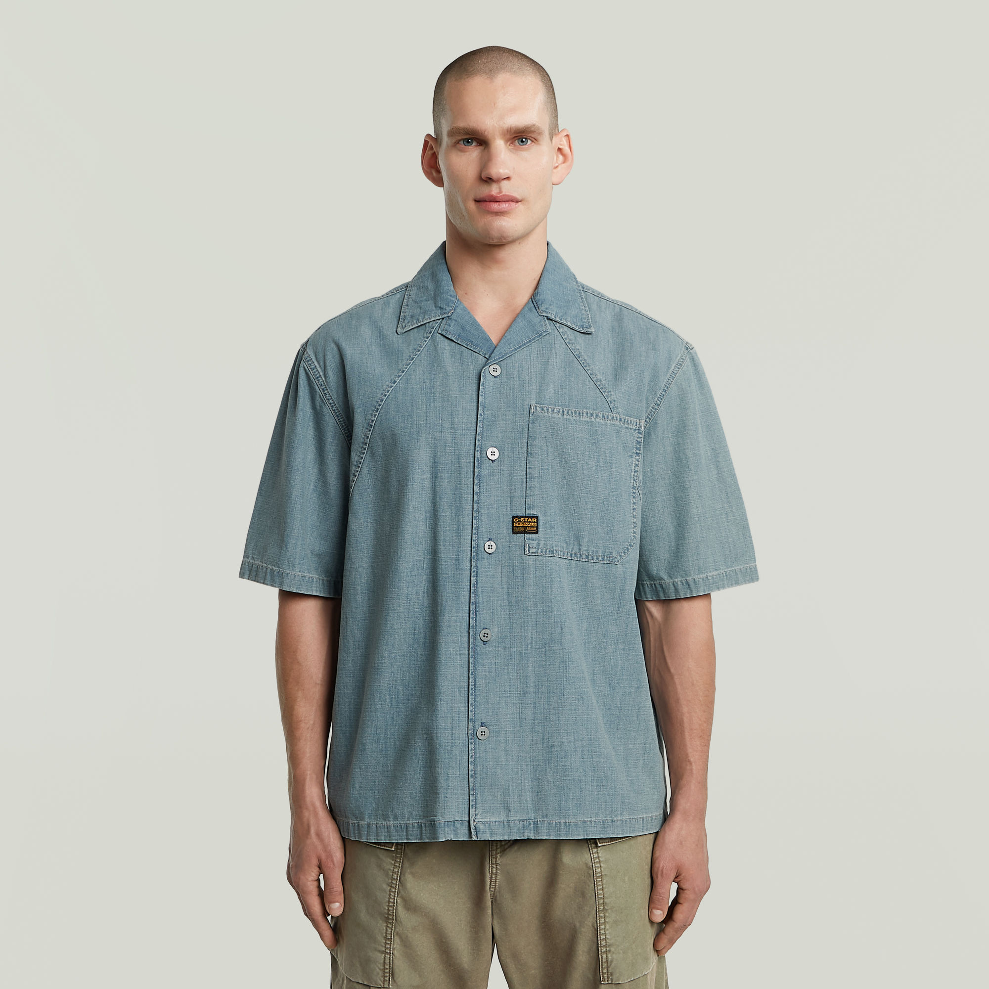 G-Star RAW Track Relaxed Overhemd - Lichtblauw - Heren