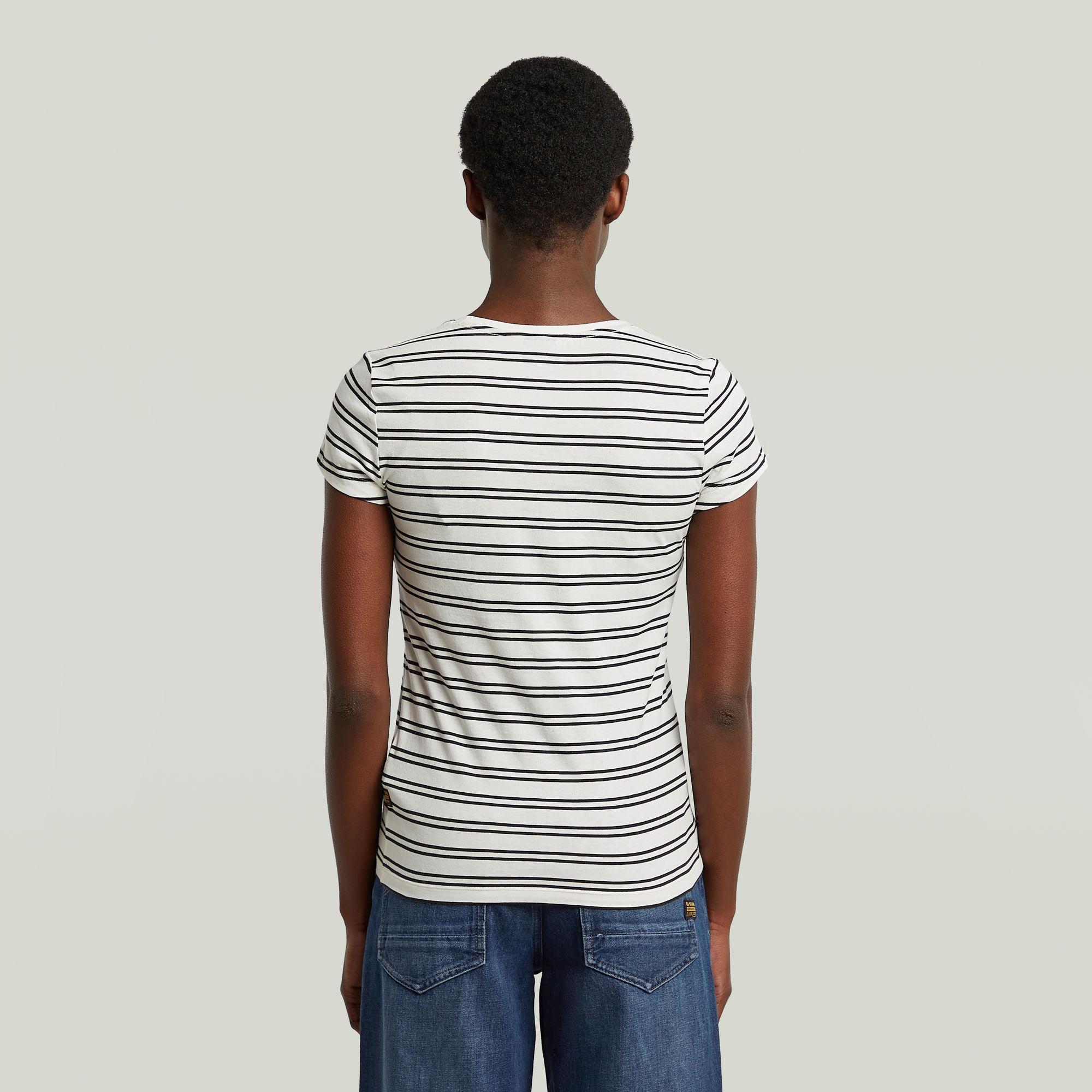 G-Star RAW Stripe Eyben Slim V 2.0 T-shirt Meerkleurig Dames