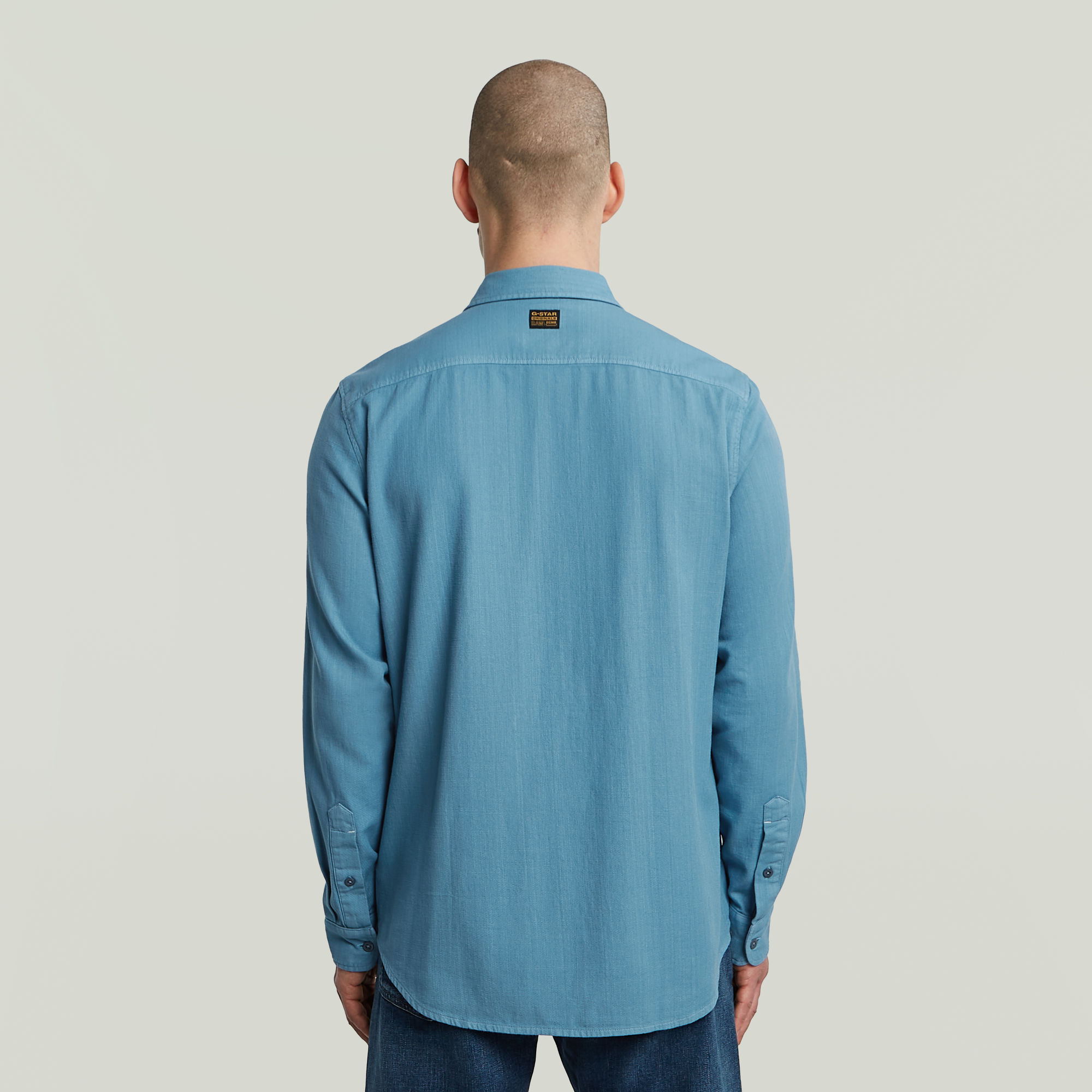 G-Star RAW Marine Slim Shirt Midden blauw Heren