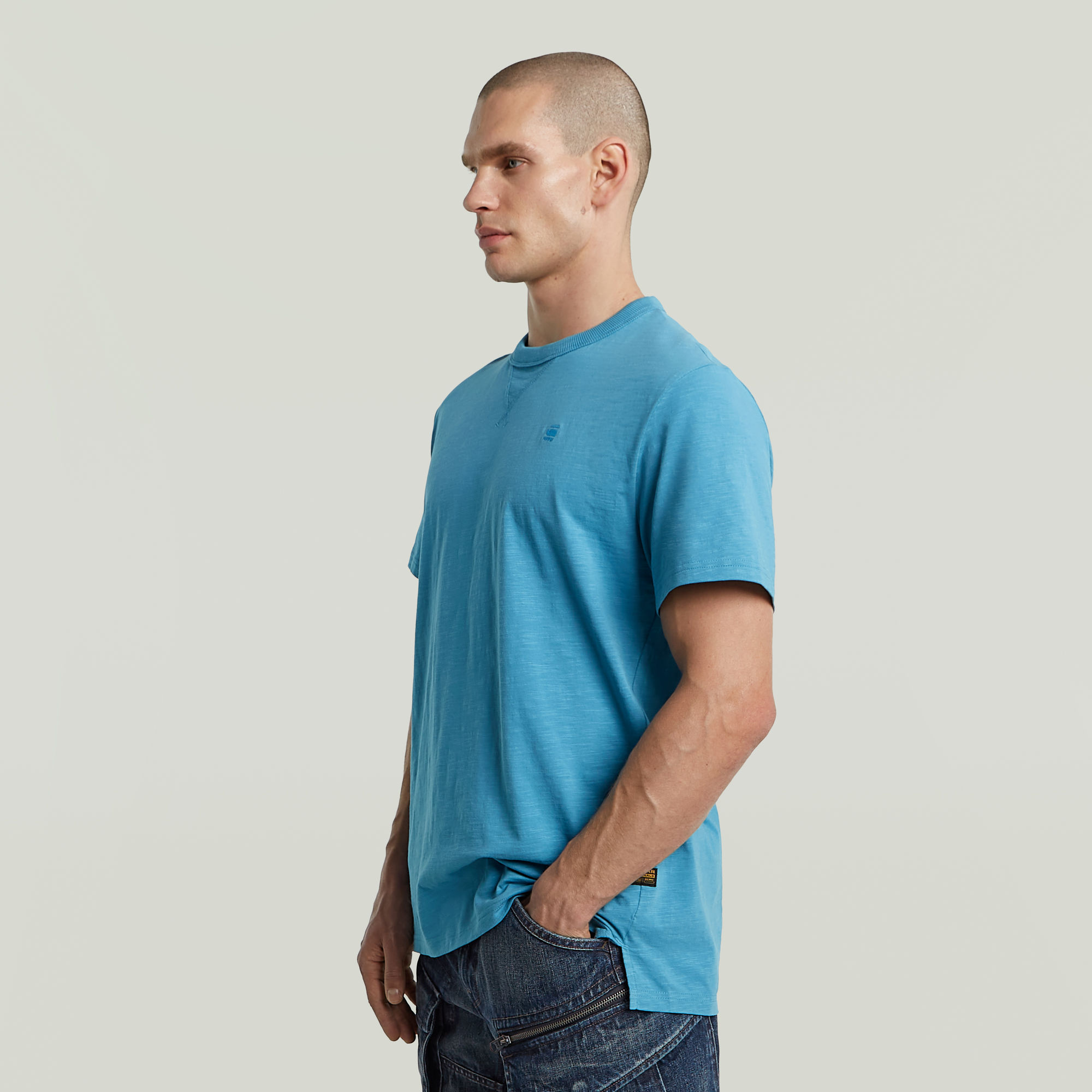 G-Star RAW Nifous T-shirt Midden blauw Heren