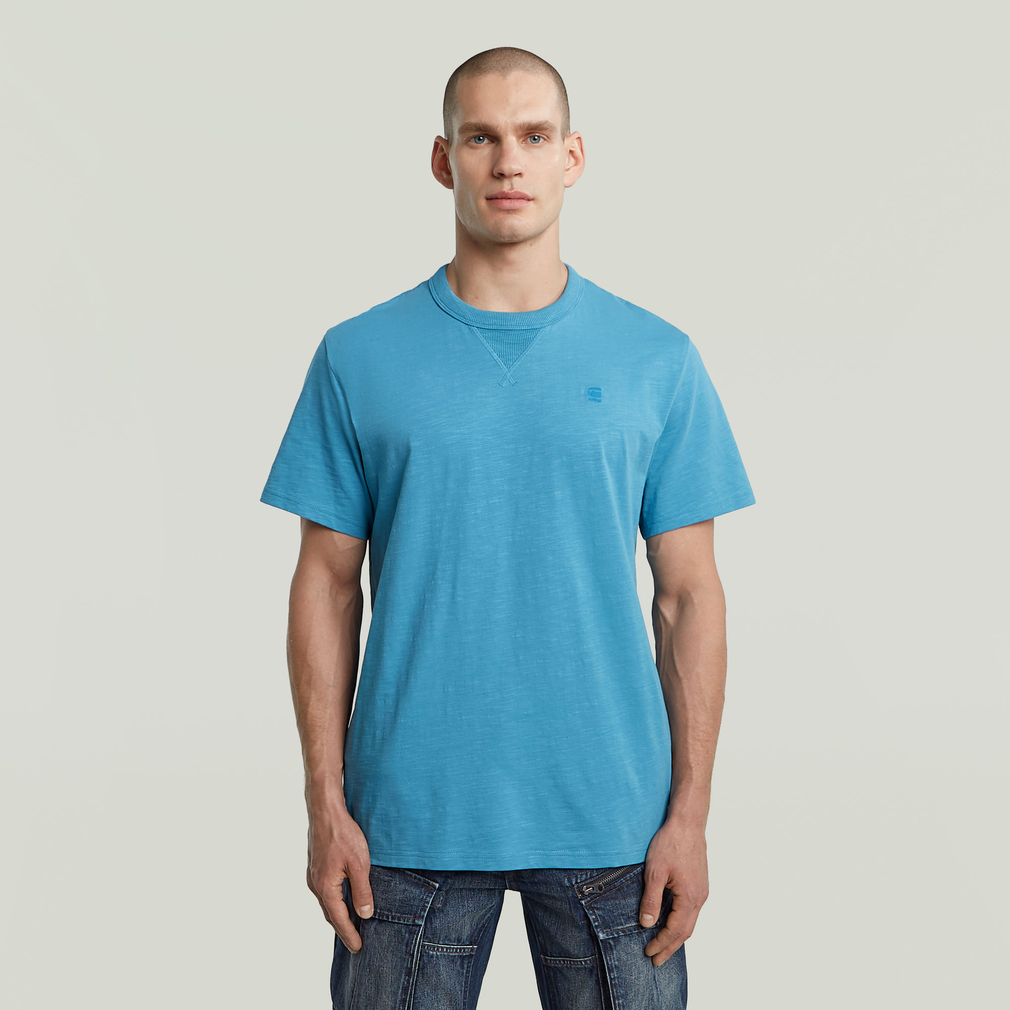 G-Star RAW Nifous T-shirt - Midden blauw - Heren
