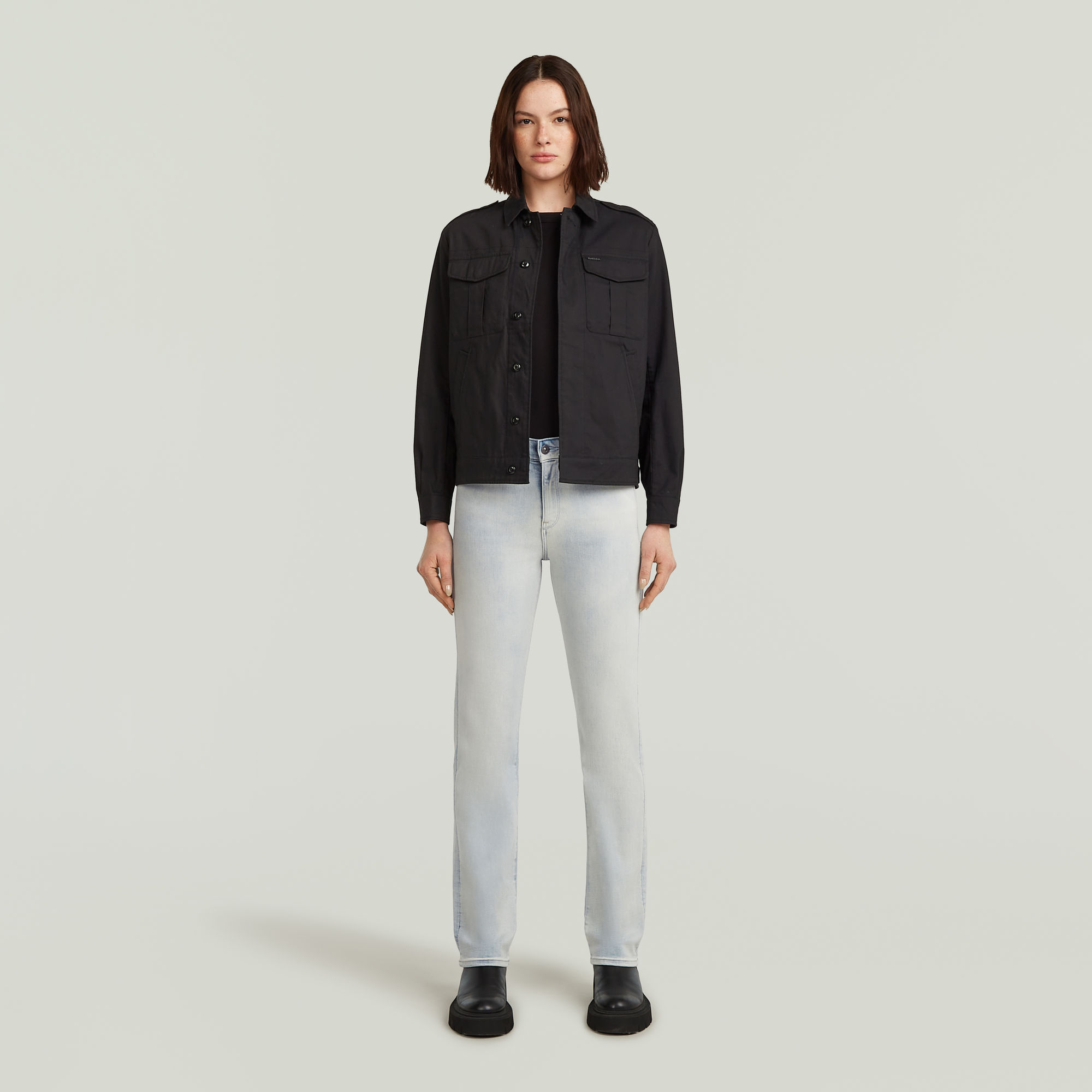 G-Star RAW Strace Straight Jeans Lichtblauw Dames