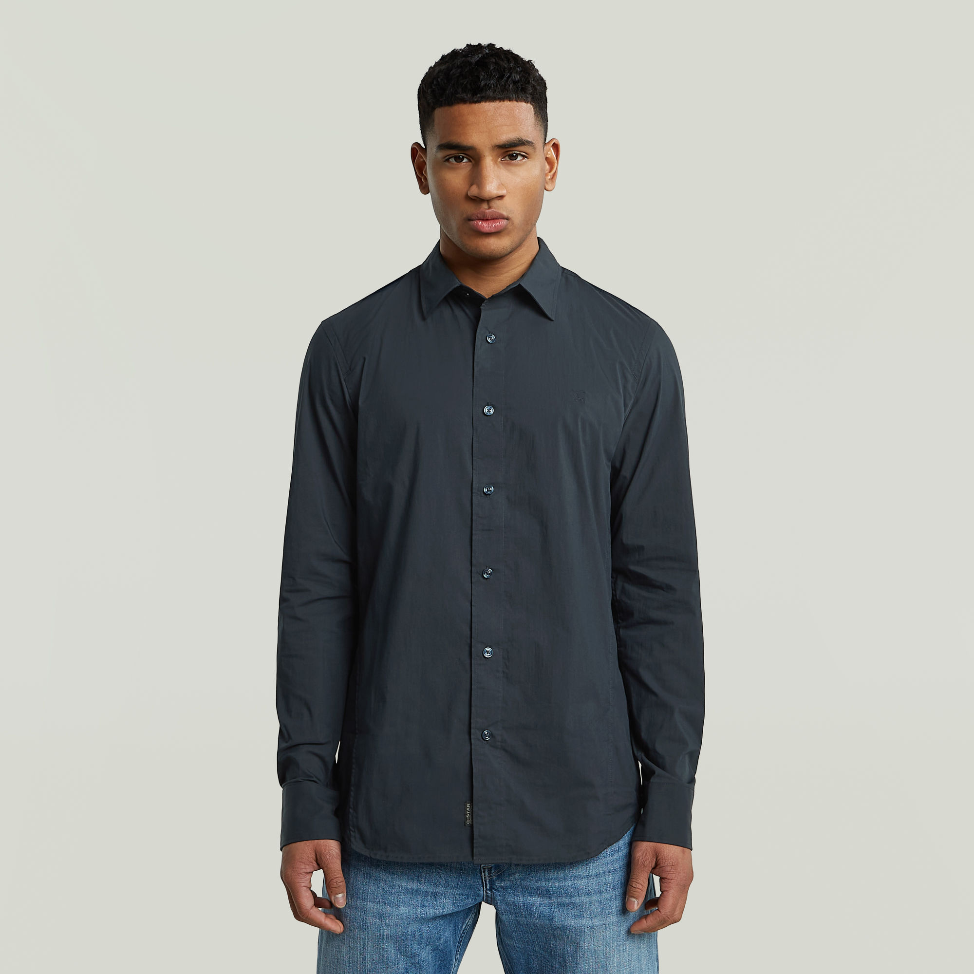 G-Star RAW Uniform Slim Shirt Donkerblauw Heren