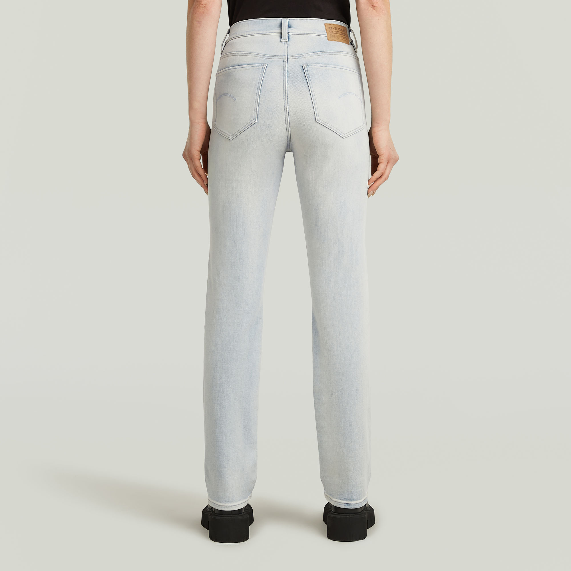 G-Star RAW Strace Straight Jeans Lichtblauw Dames