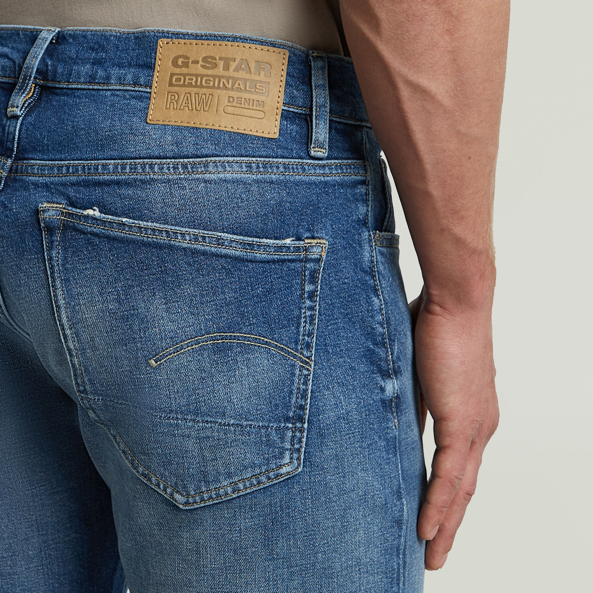 G-Star RAW 3301 Slim Jeans Midden blauw Heren