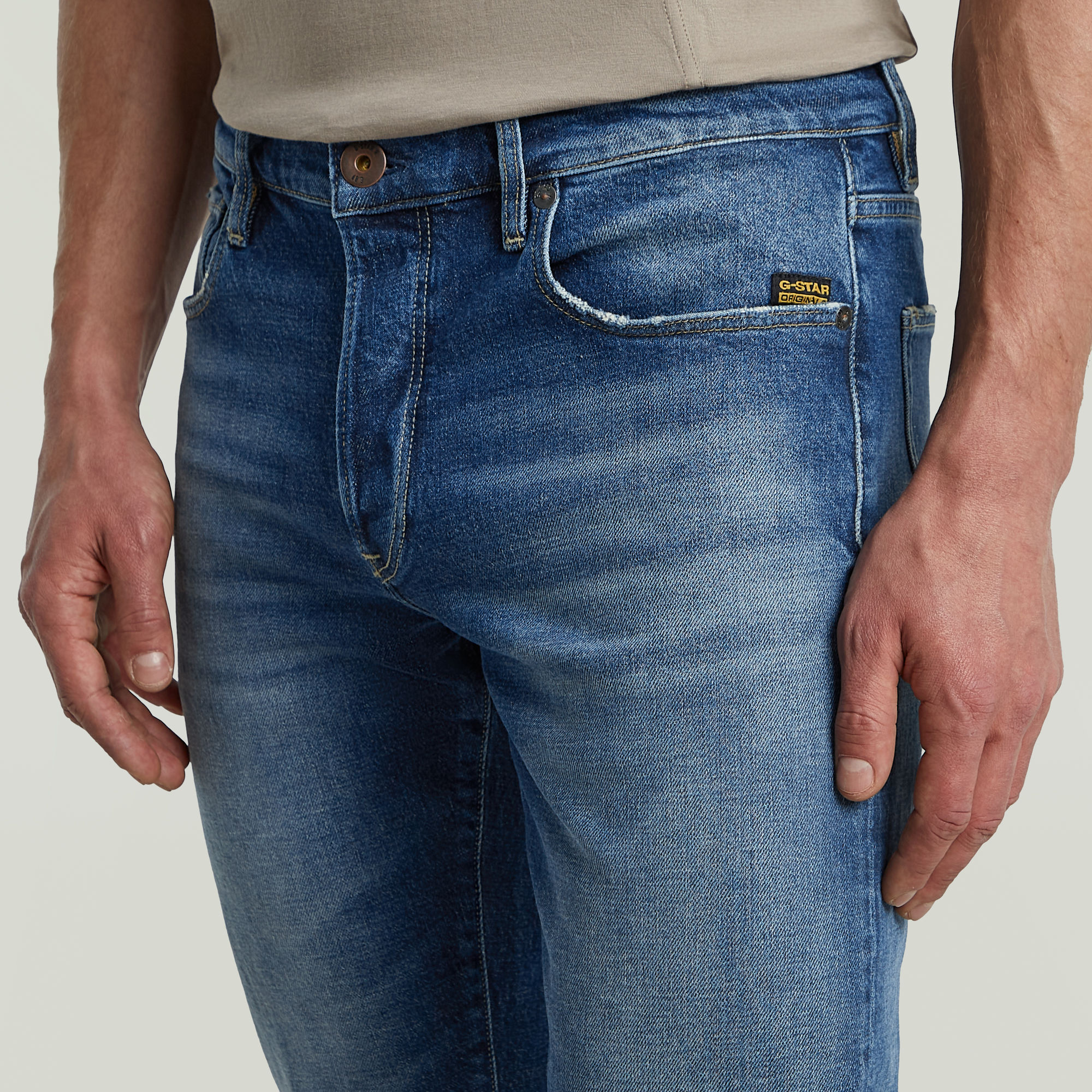 G-Star RAW 3301 Slim Jeans Midden blauw Heren