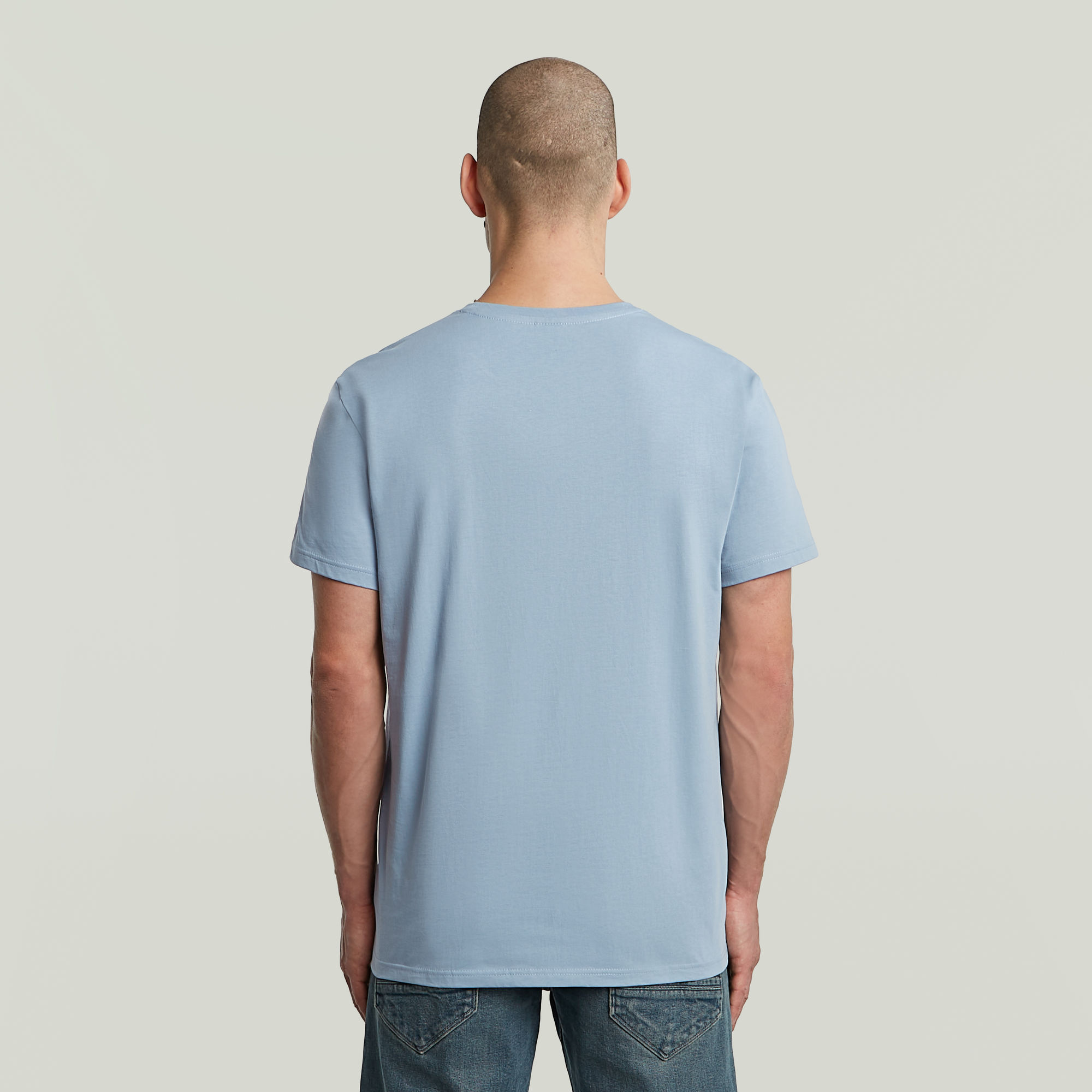 G-Star RAW Base-S T-shirt Lichtblauw Heren