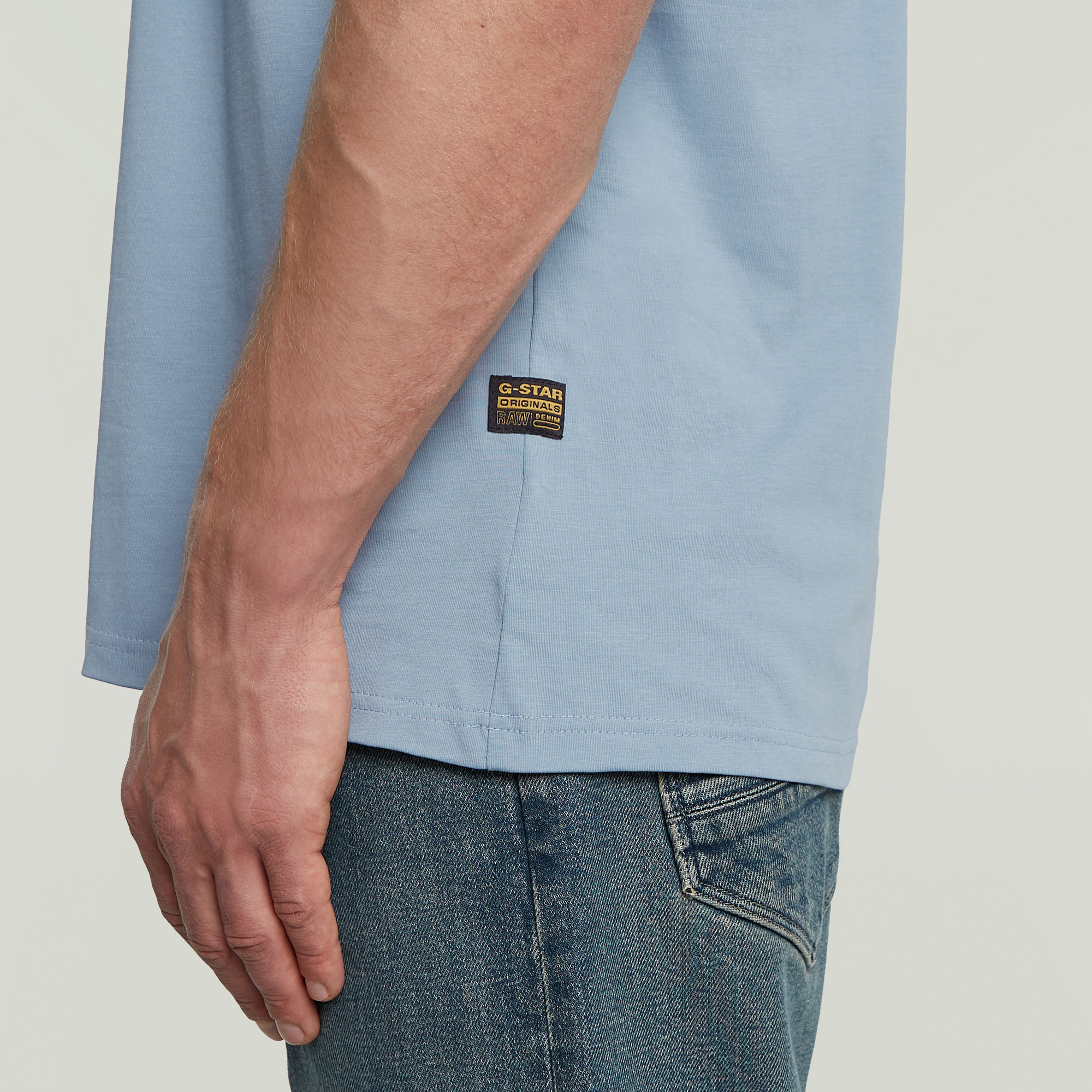 G-Star RAW Base-S T-shirt Lichtblauw Heren