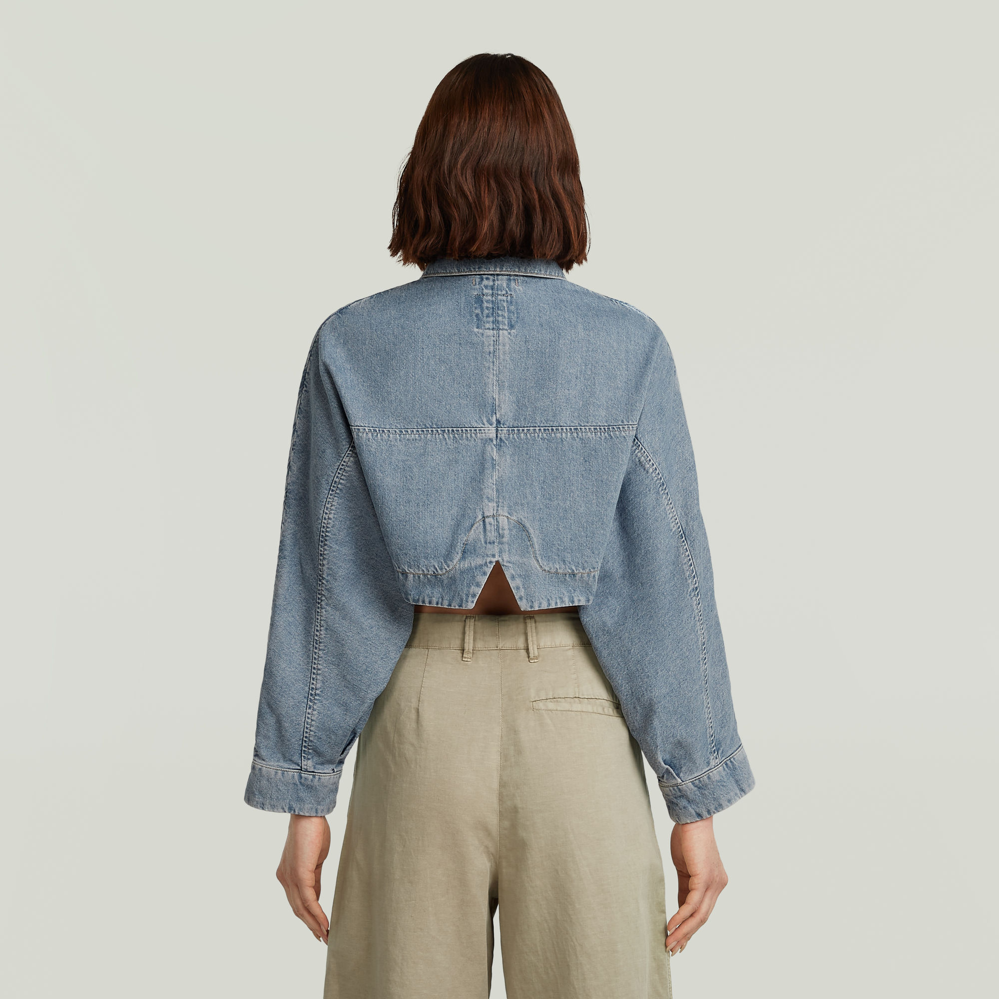 G-Star RAW Hyper Cropped Jack Lichtblauw Dames