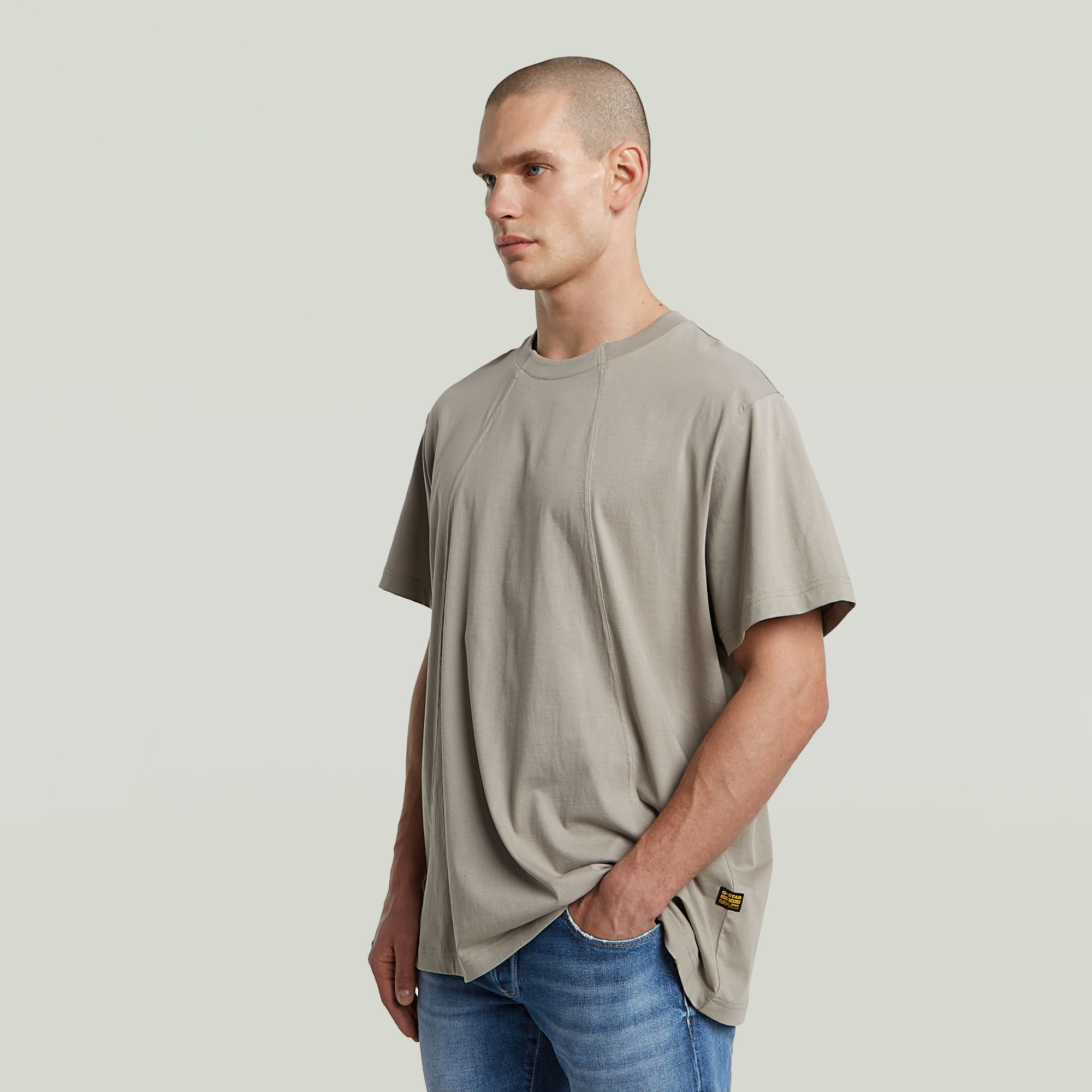 G-Star RAW A-Line Loose T-shirt Beige Heren
