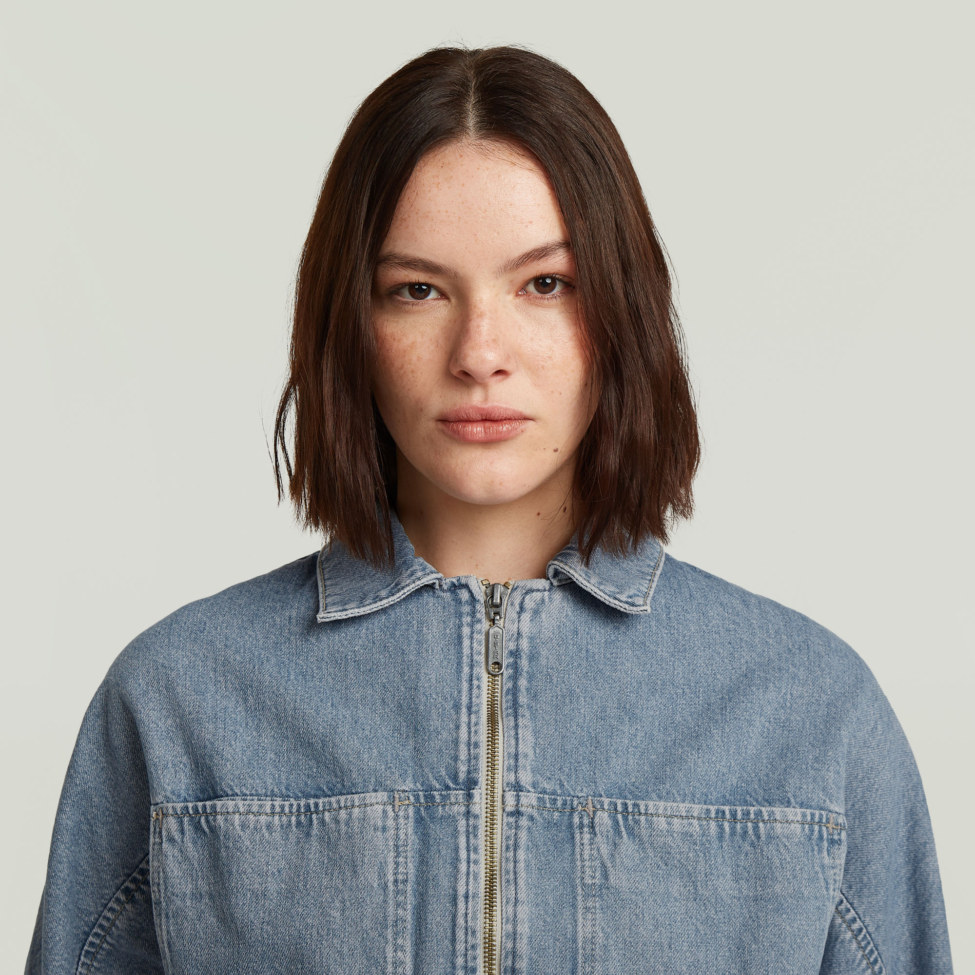 G-Star RAW Hyper Cropped Jack Lichtblauw Dames
