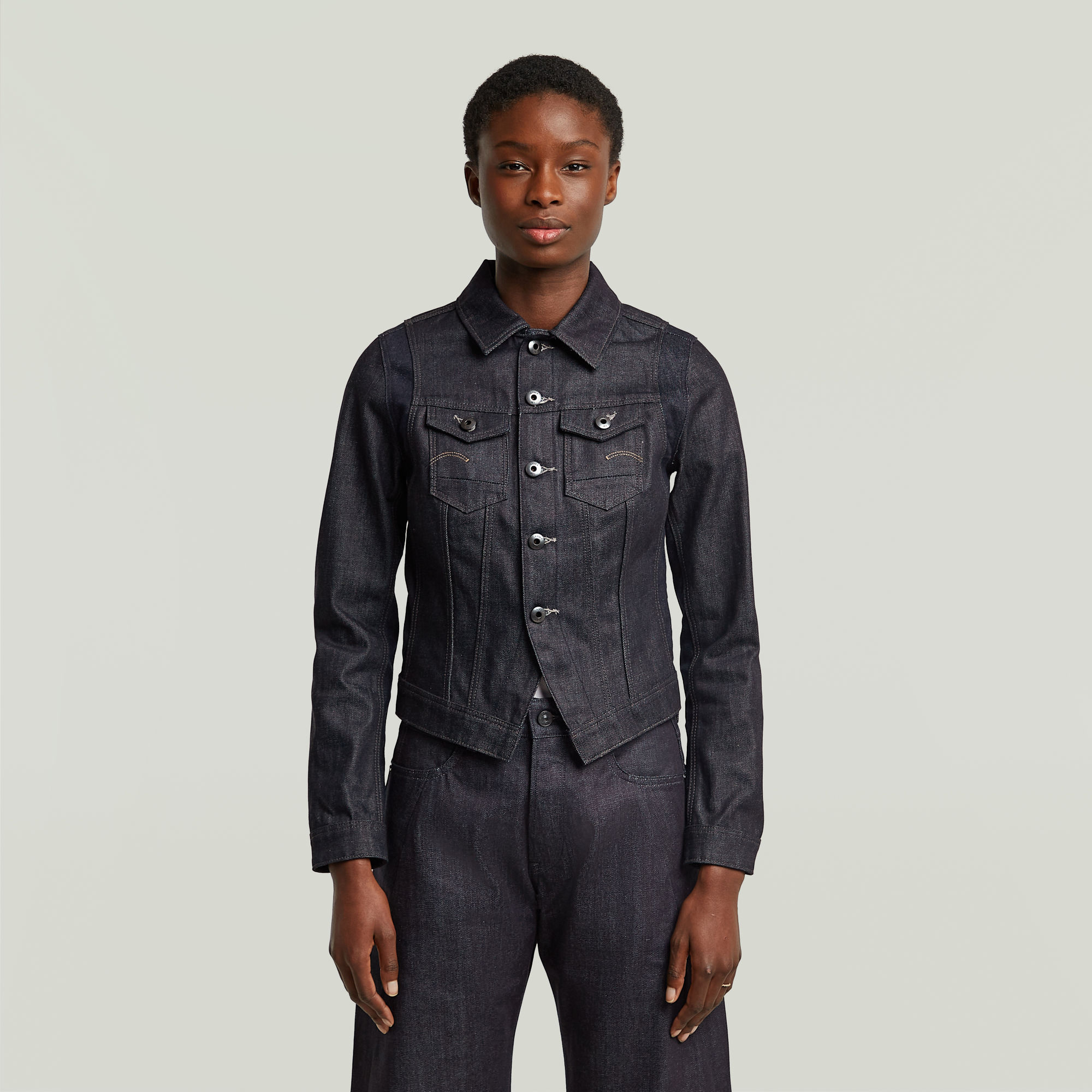 G-Star RAW Pitched Hem Slim Jack - Donkerblauw - Dames