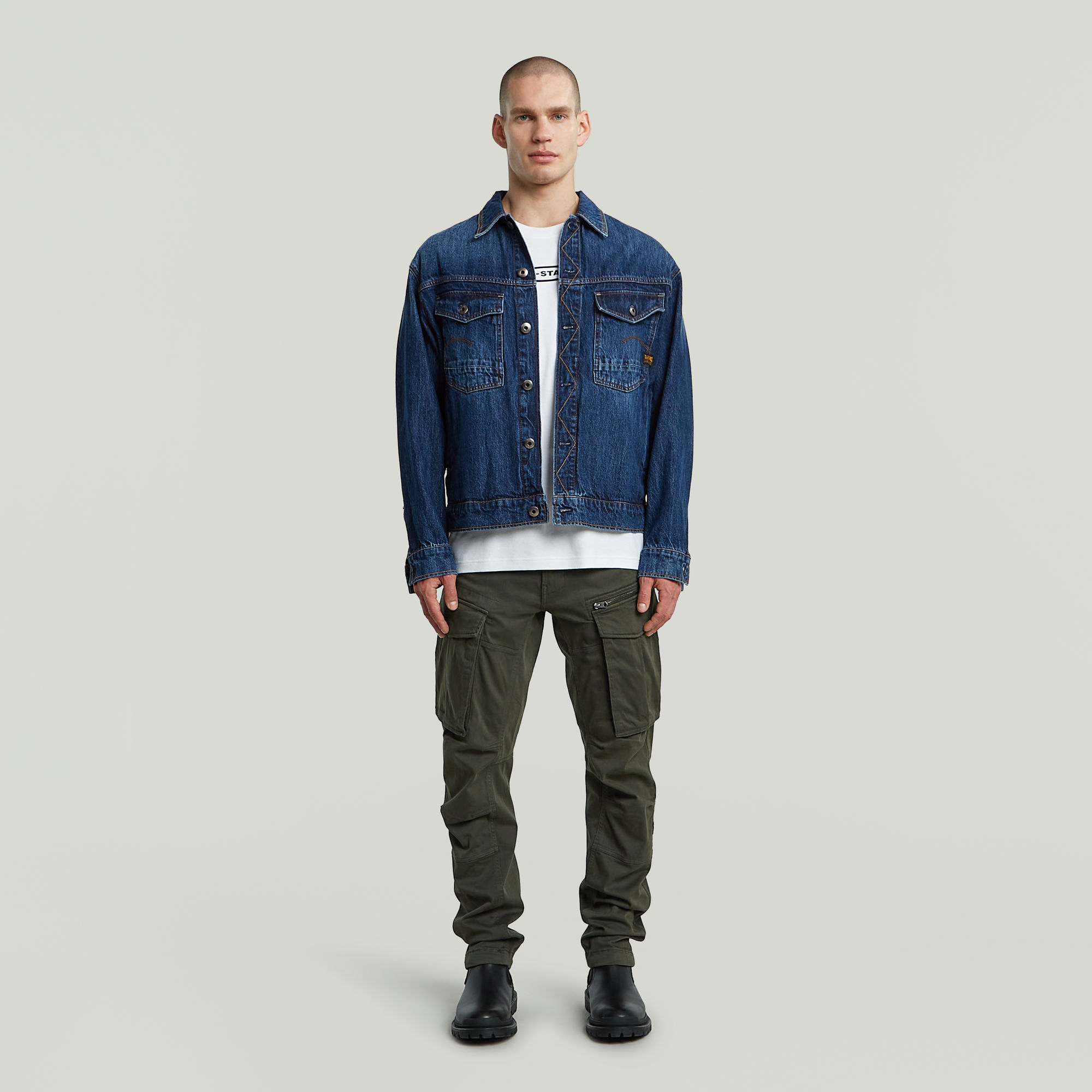 G-Star RAW Rovic Trainer Zip 3D Regular Tapered Grijs Heren