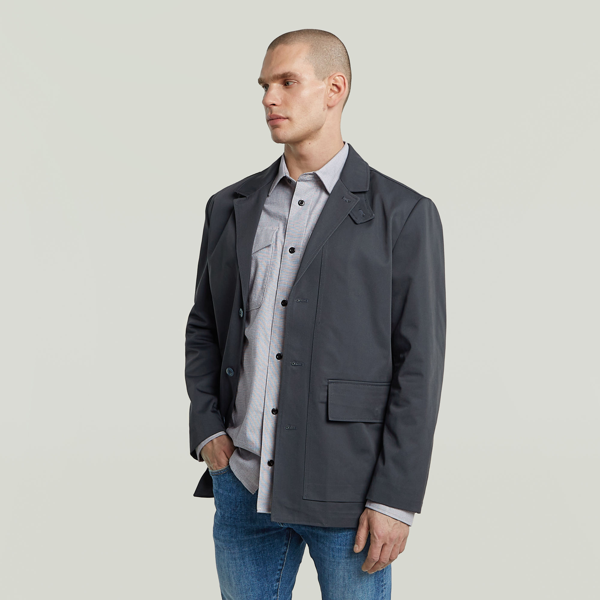 G-Star RAW 4 Pocket Blazer Donkerblauw Heren