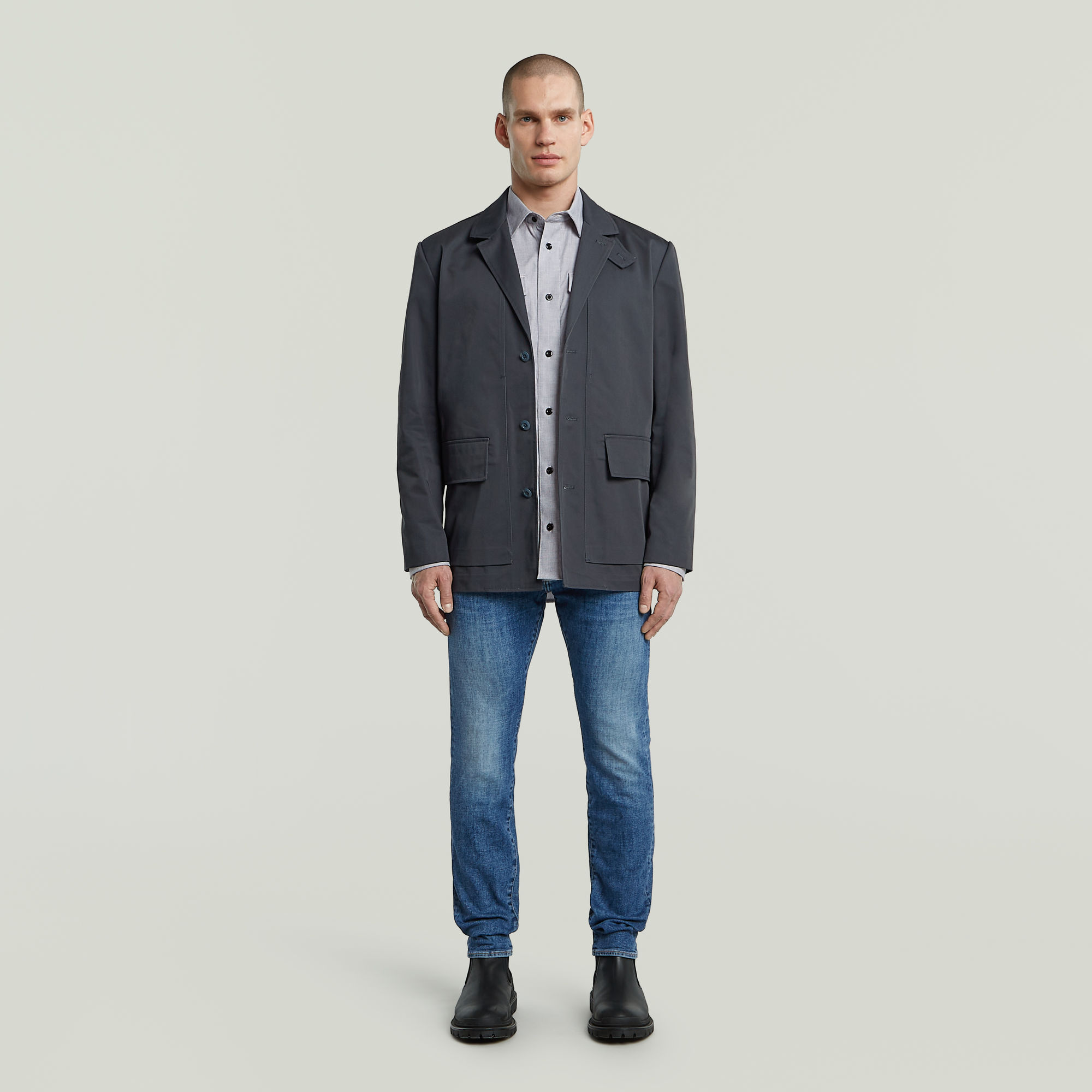 G-Star RAW 4 Pocket Blazer Donkerblauw Heren