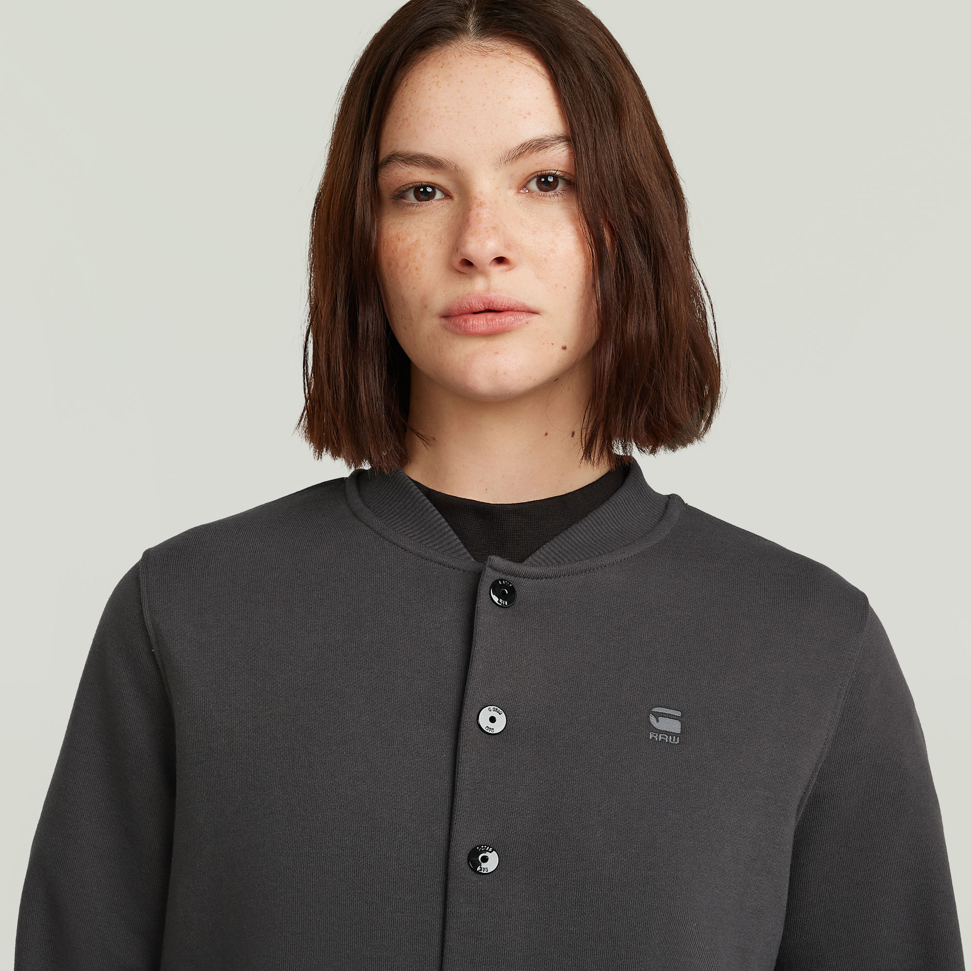 G-Star RAW Bomber Sweater Grijs Dames