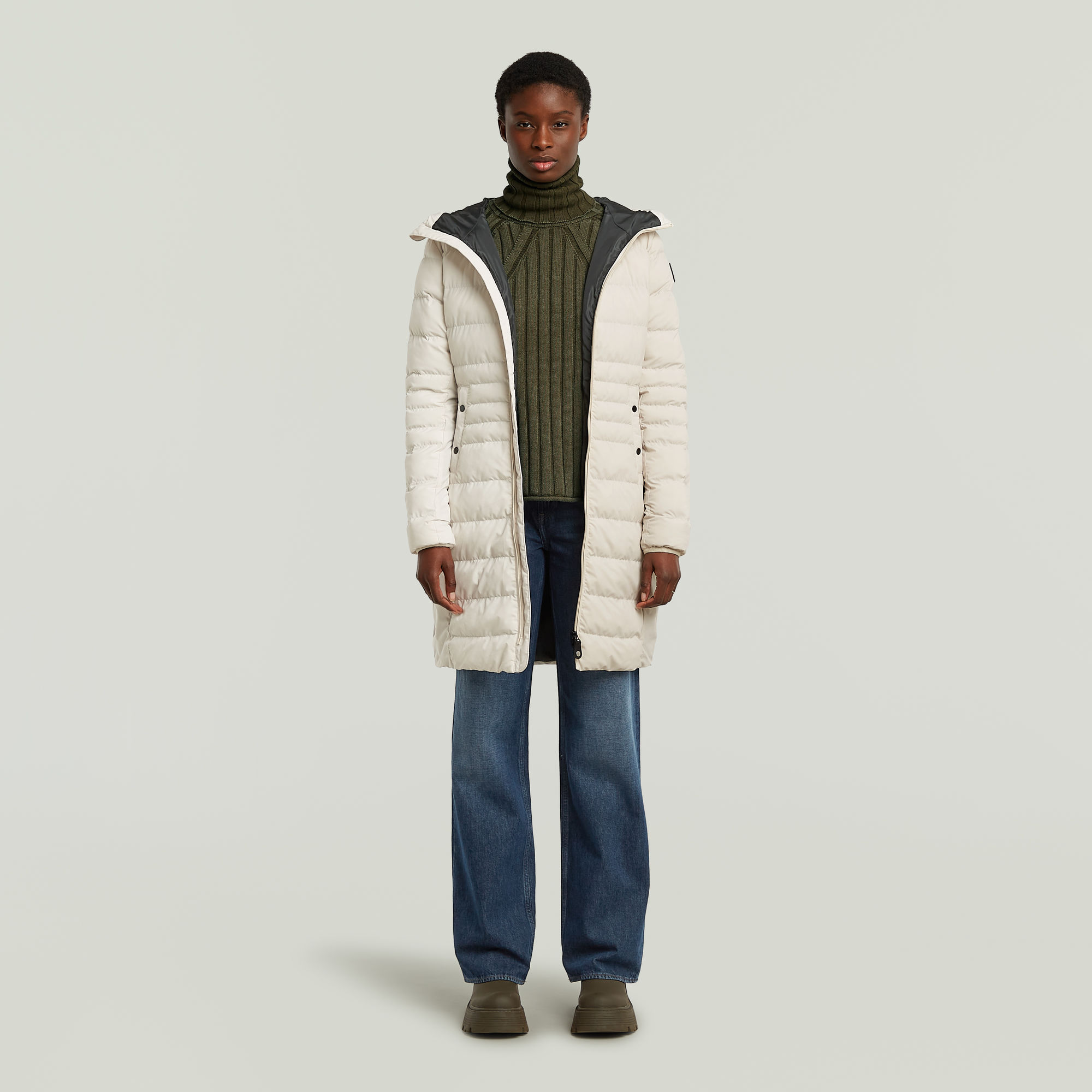 G-Star RAW Foundation Padded Long Jack Wit Dames