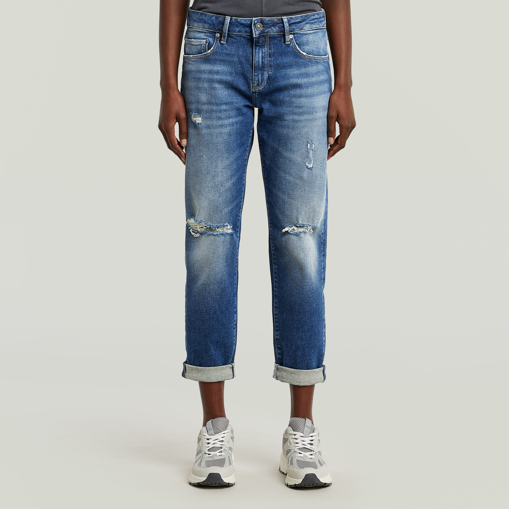 

Kate Boyfriend Cinch Jeans - Midden blauw - Dames