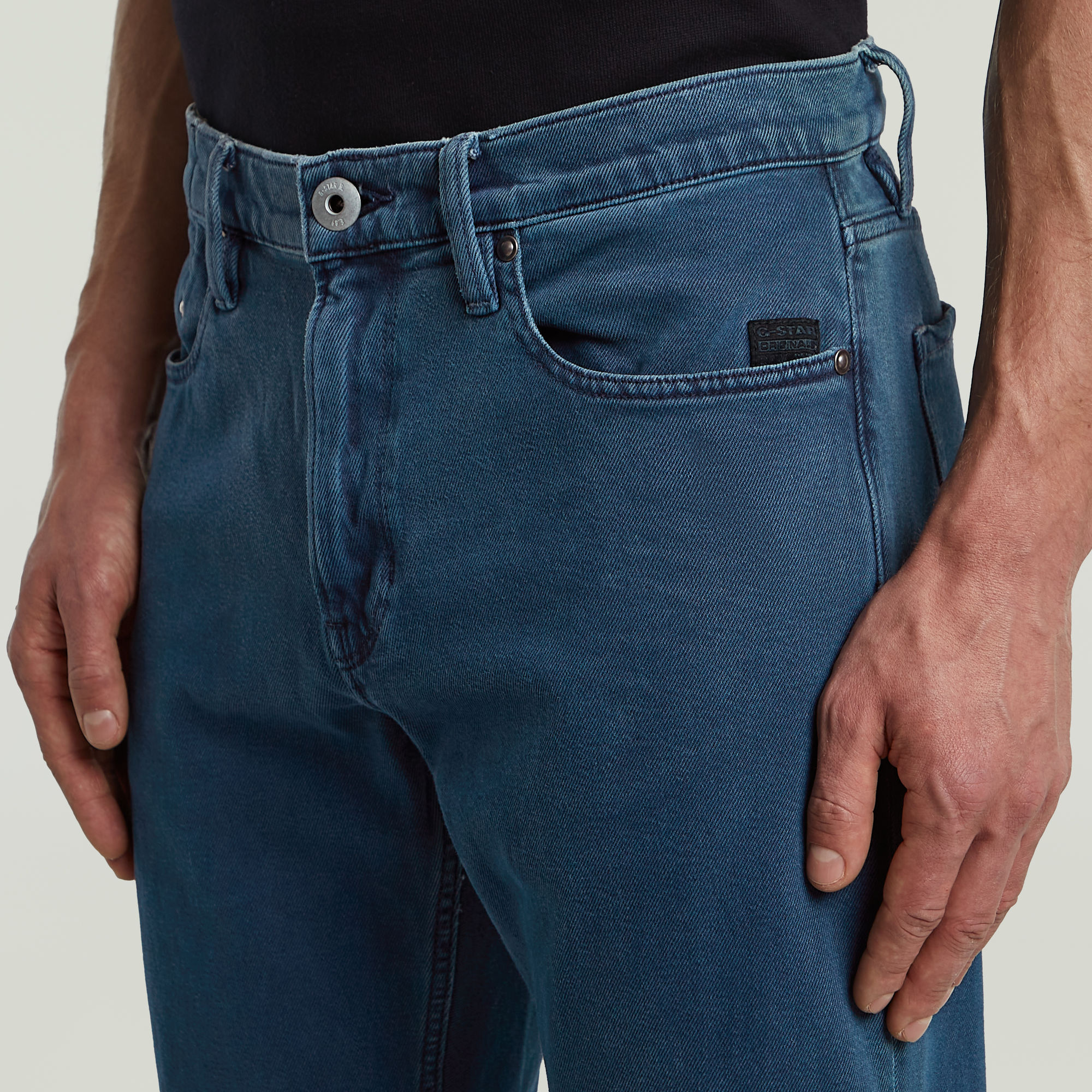 G-Star RAW Mosa Straight Jeans Midden blauw Heren