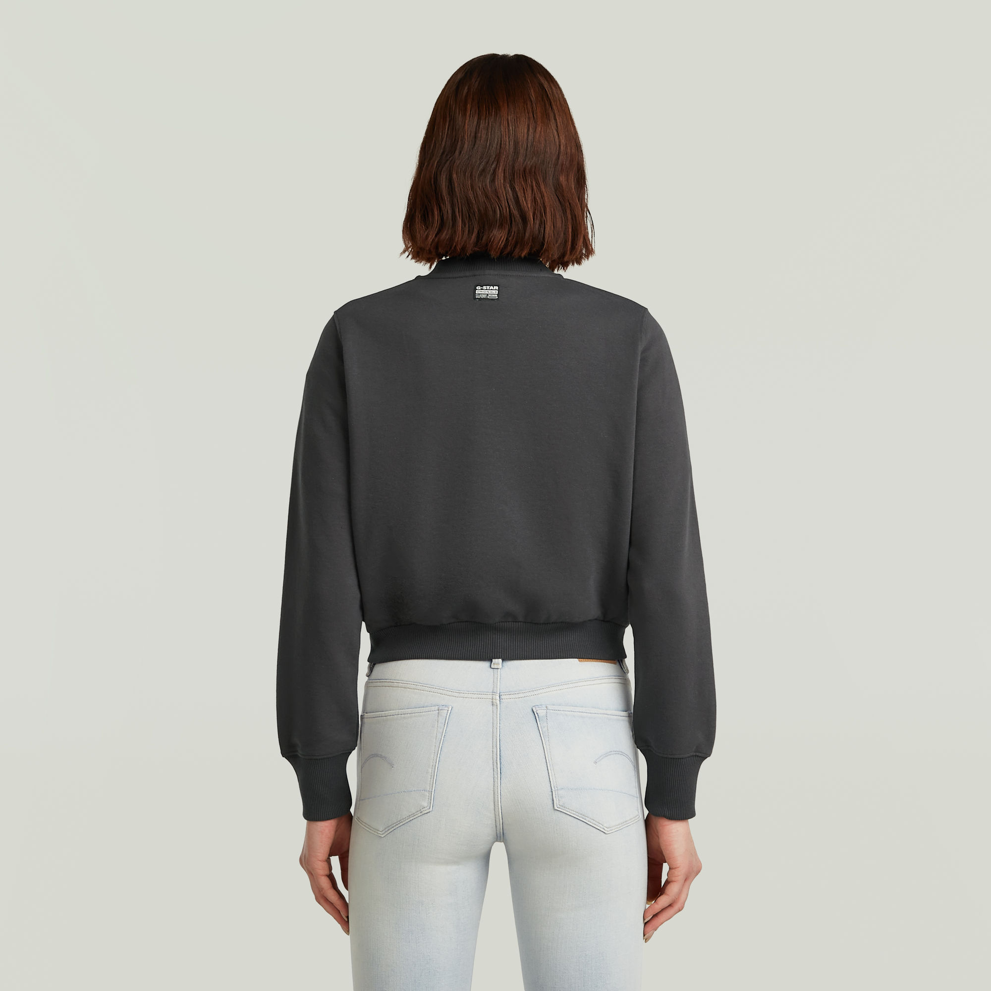 G-Star RAW Bomber Sweater Grijs Dames