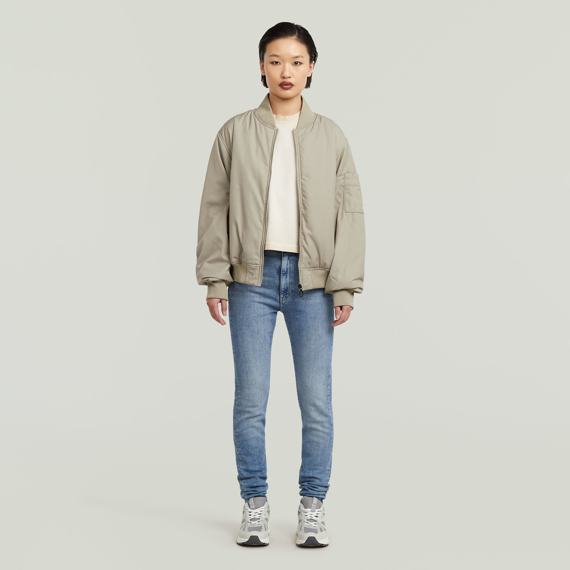 G-Star RAW Bomberjack Gewatteerd Beige Dames