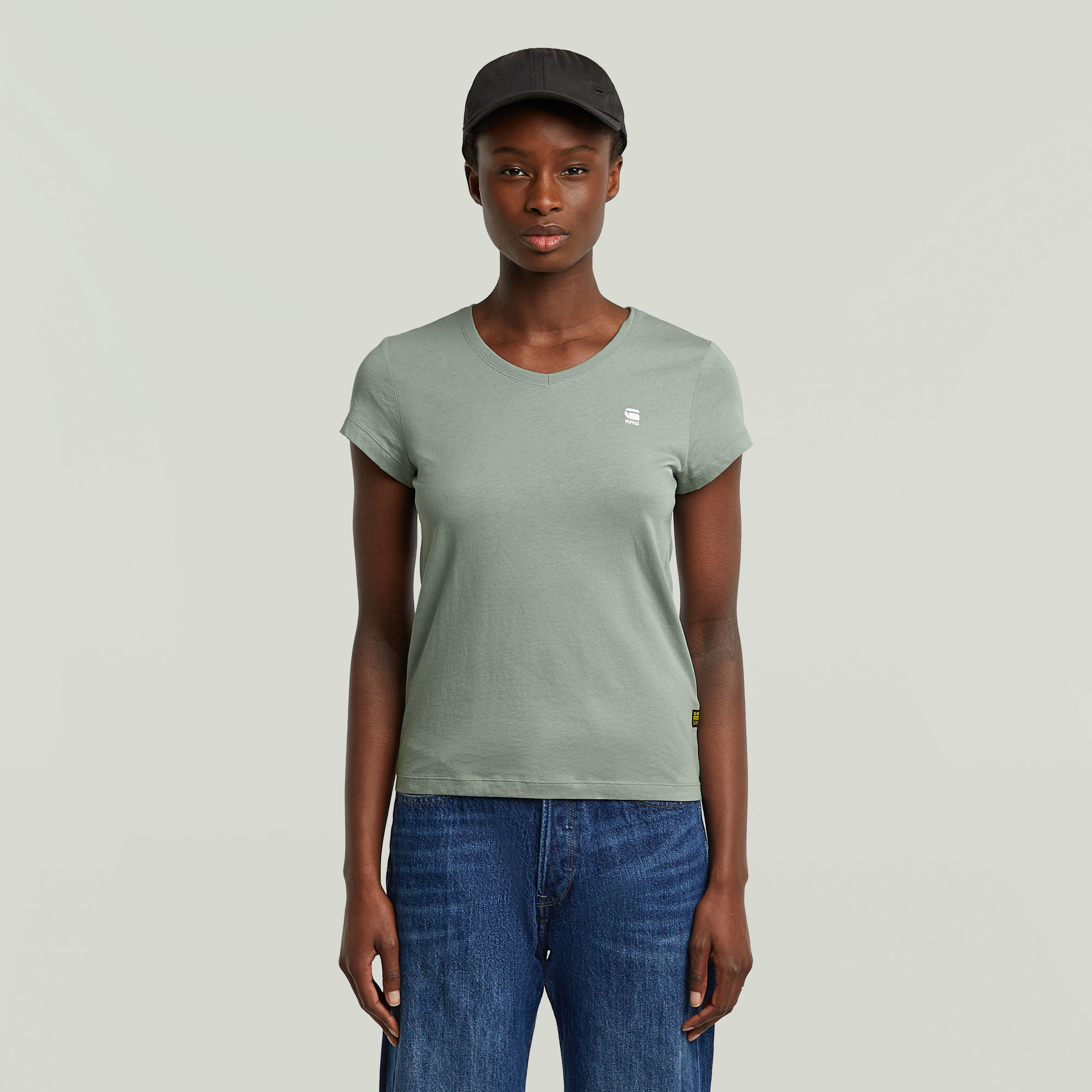 

Eyben Slim V-Neck Top 2.0 - Light blue - Women