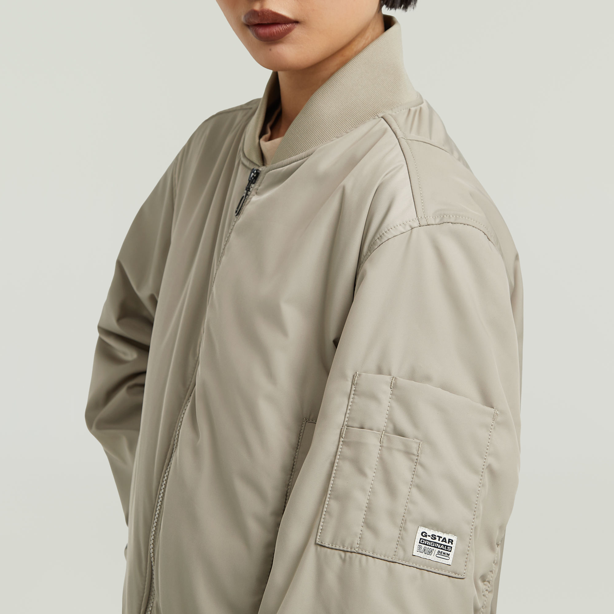 G-Star RAW Bomberjack Gewatteerd Beige Dames