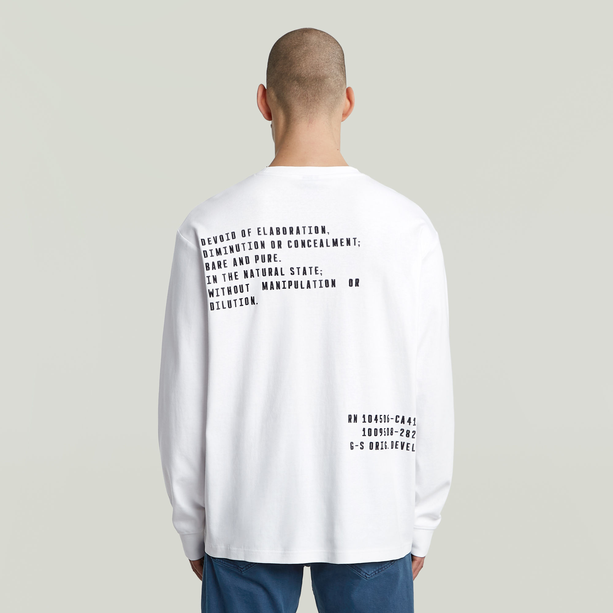 T-shirt Back Embro Text Loose - s - G-Star RAW - Modalova