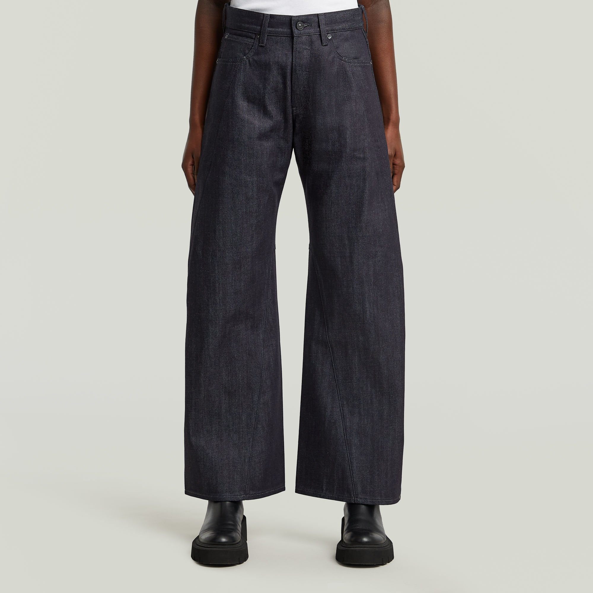 

Contor 3D Wide Jeans - Dark blue - Women