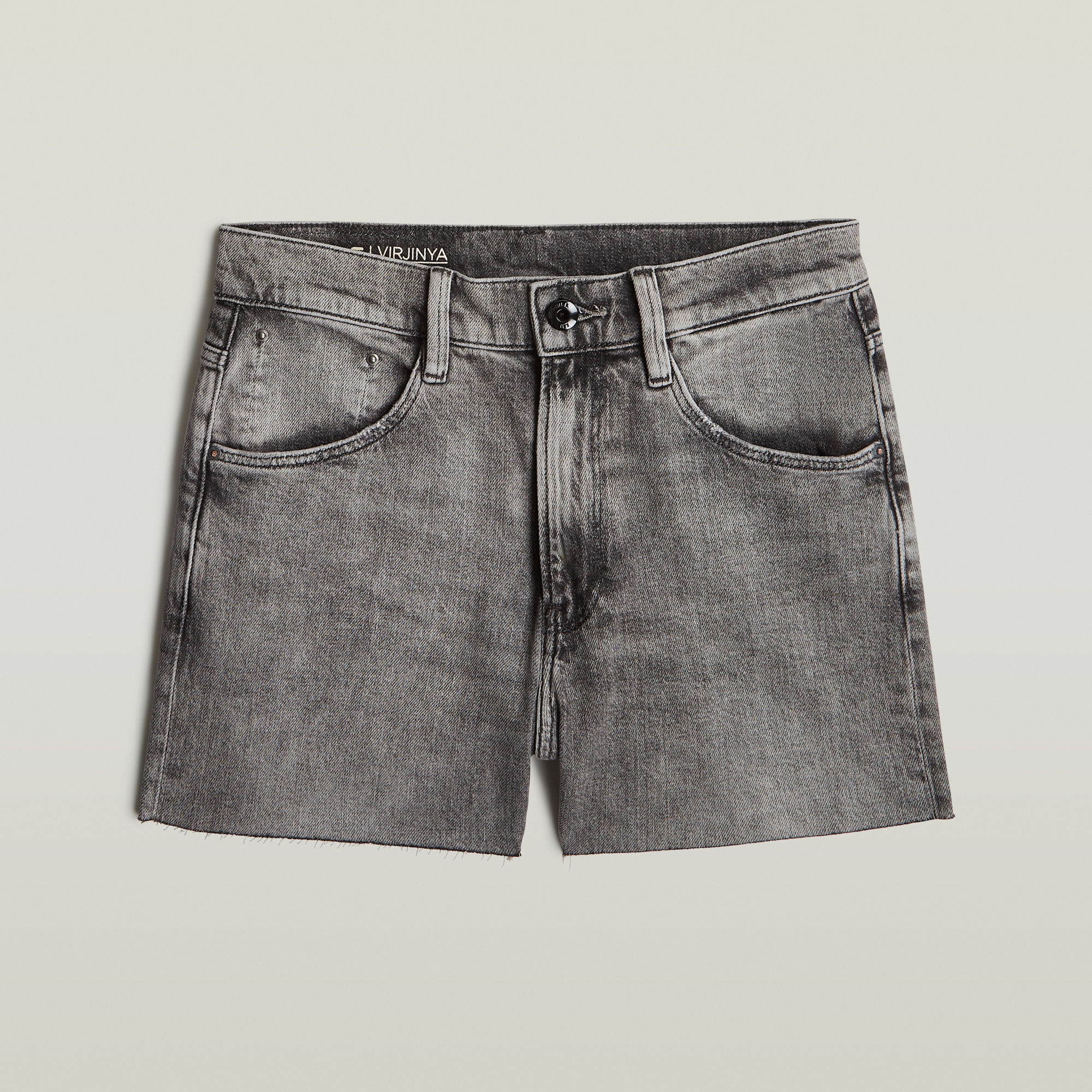 Thumbnail - Virjinya Slim Shorts - Grau - Damen