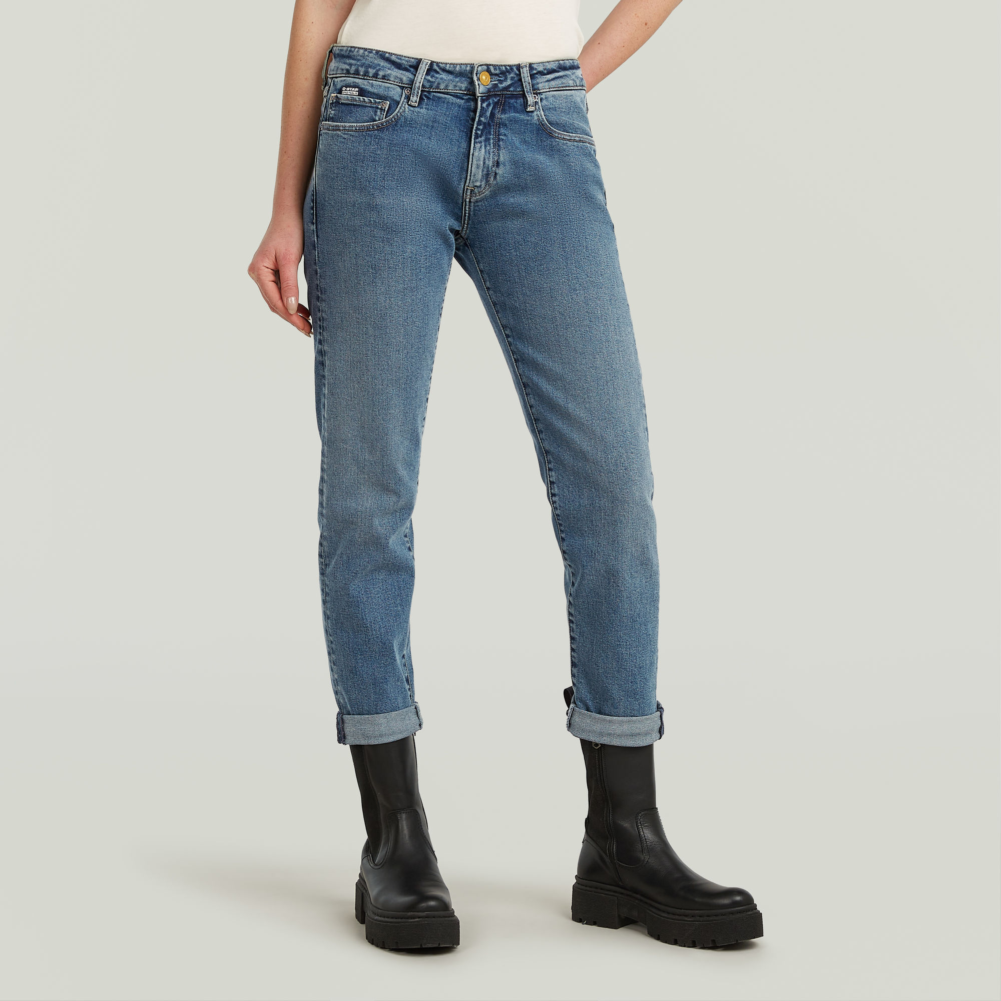 G-Star RAW Kate Boyfriend Jeans Midden blauw Dames