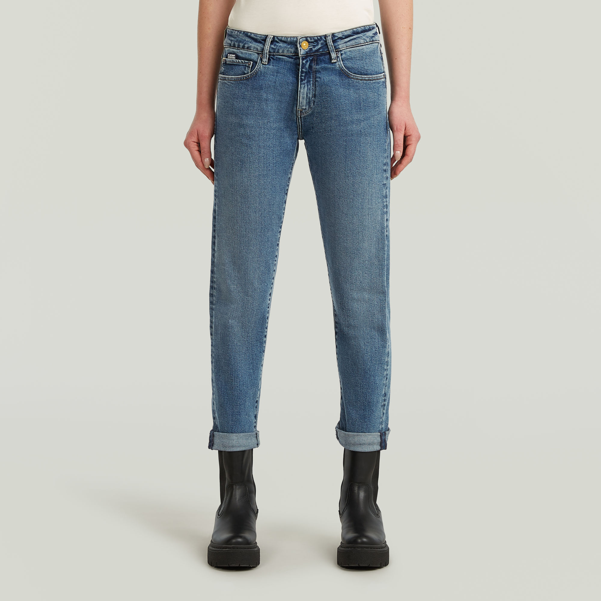 G-Star RAW Kate Boyfriend Jeans Midden blauw Dames