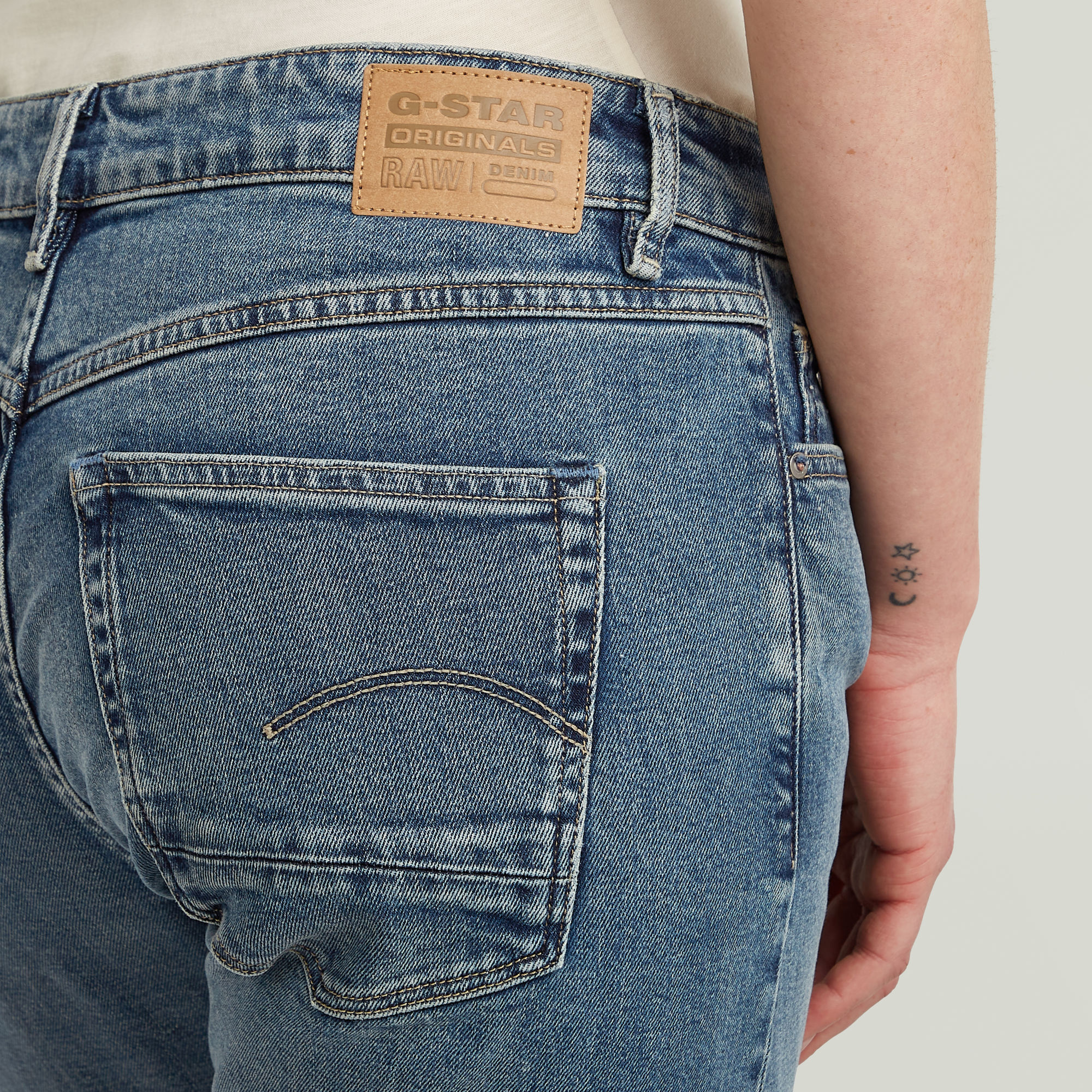 G-Star RAW Kate Boyfriend Jeans Midden blauw Dames