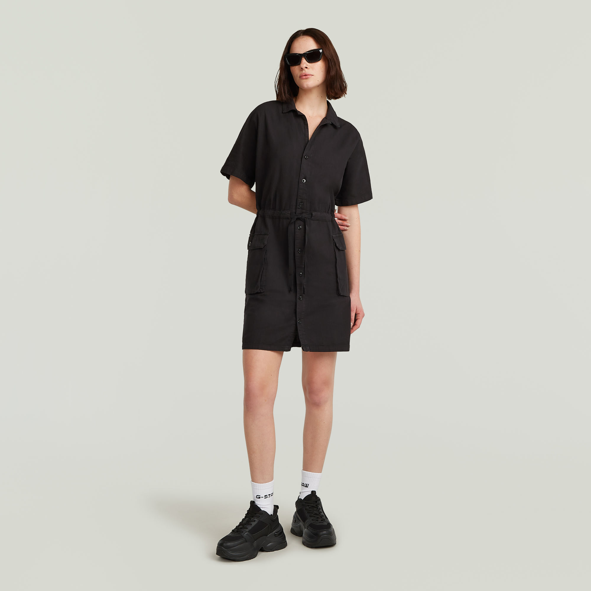 G-Star RAW Soft Utility Jurk Zwart Dames