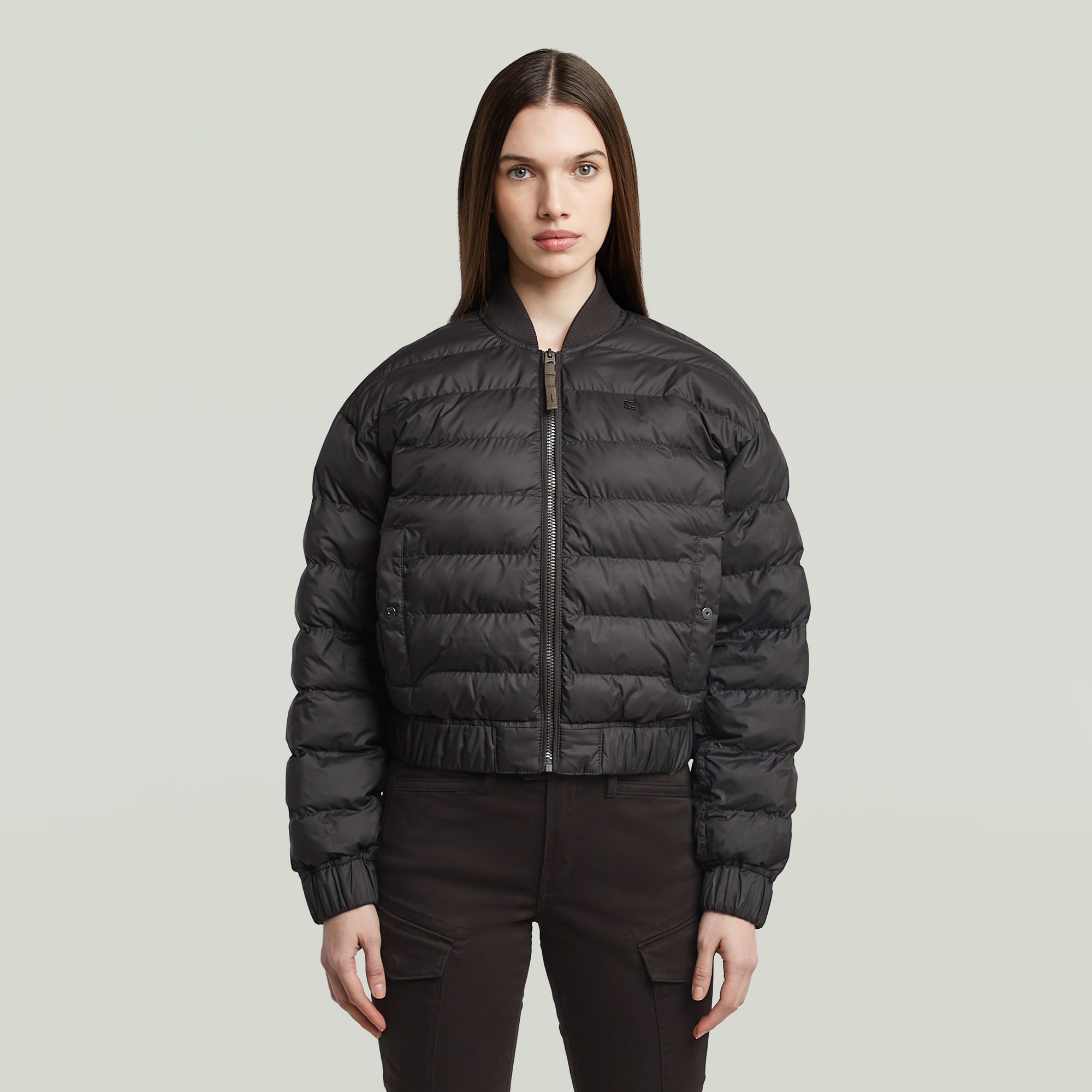 Lightweight Quilted Jacke - Schwarz - Damen