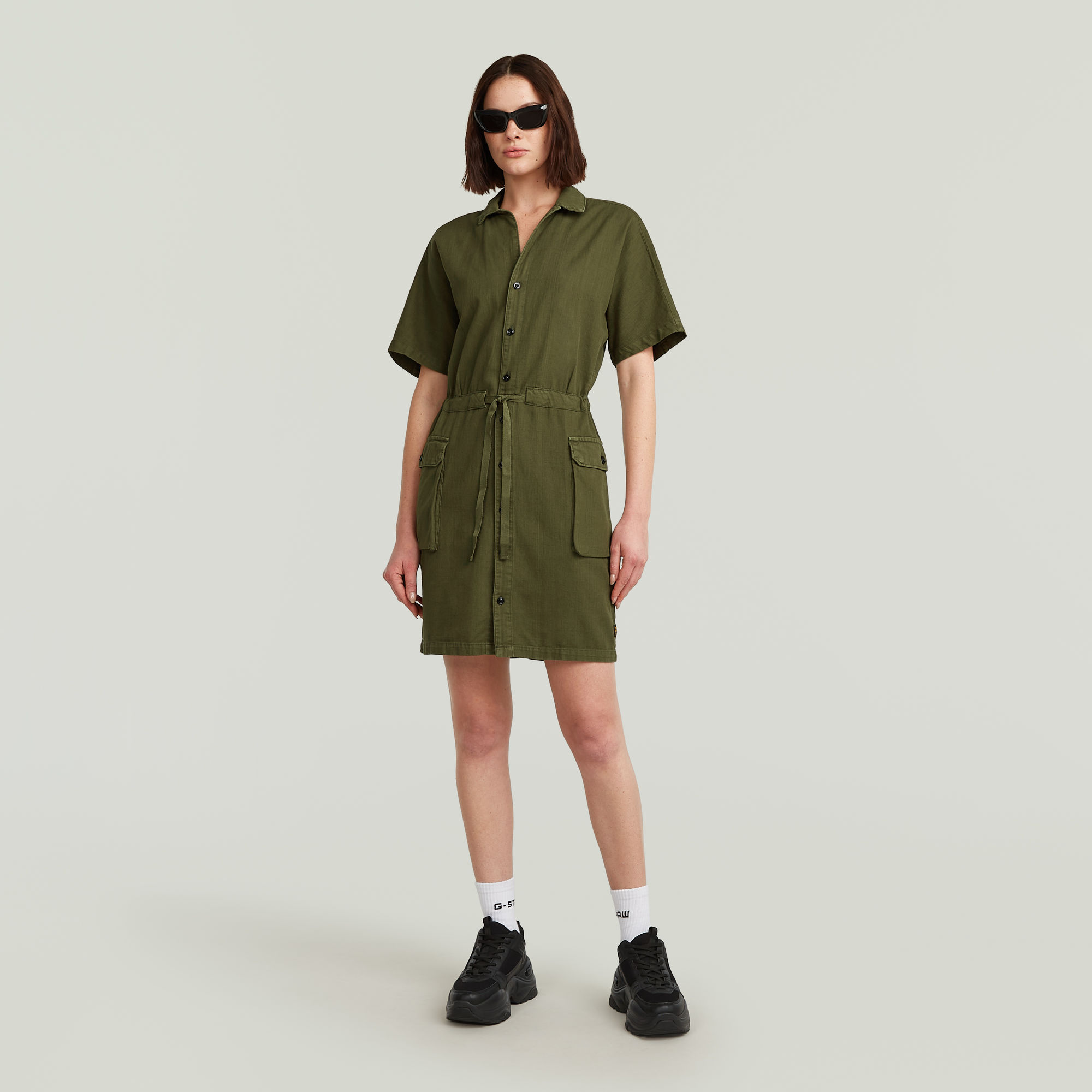 G-Star RAW Soft Utility Jurk Groen Dames