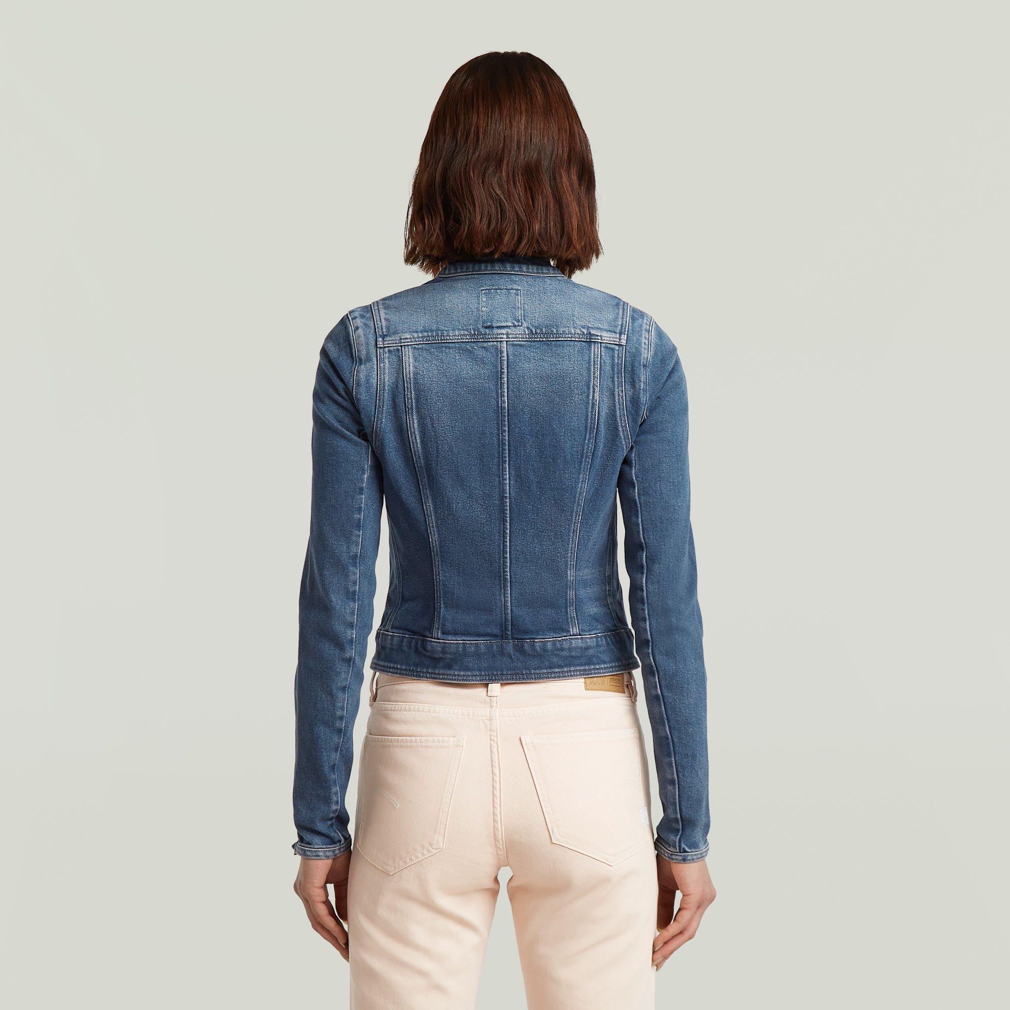 G-Star RAW Lynn Zip Grip Slim Jack Donkerblauw Dames