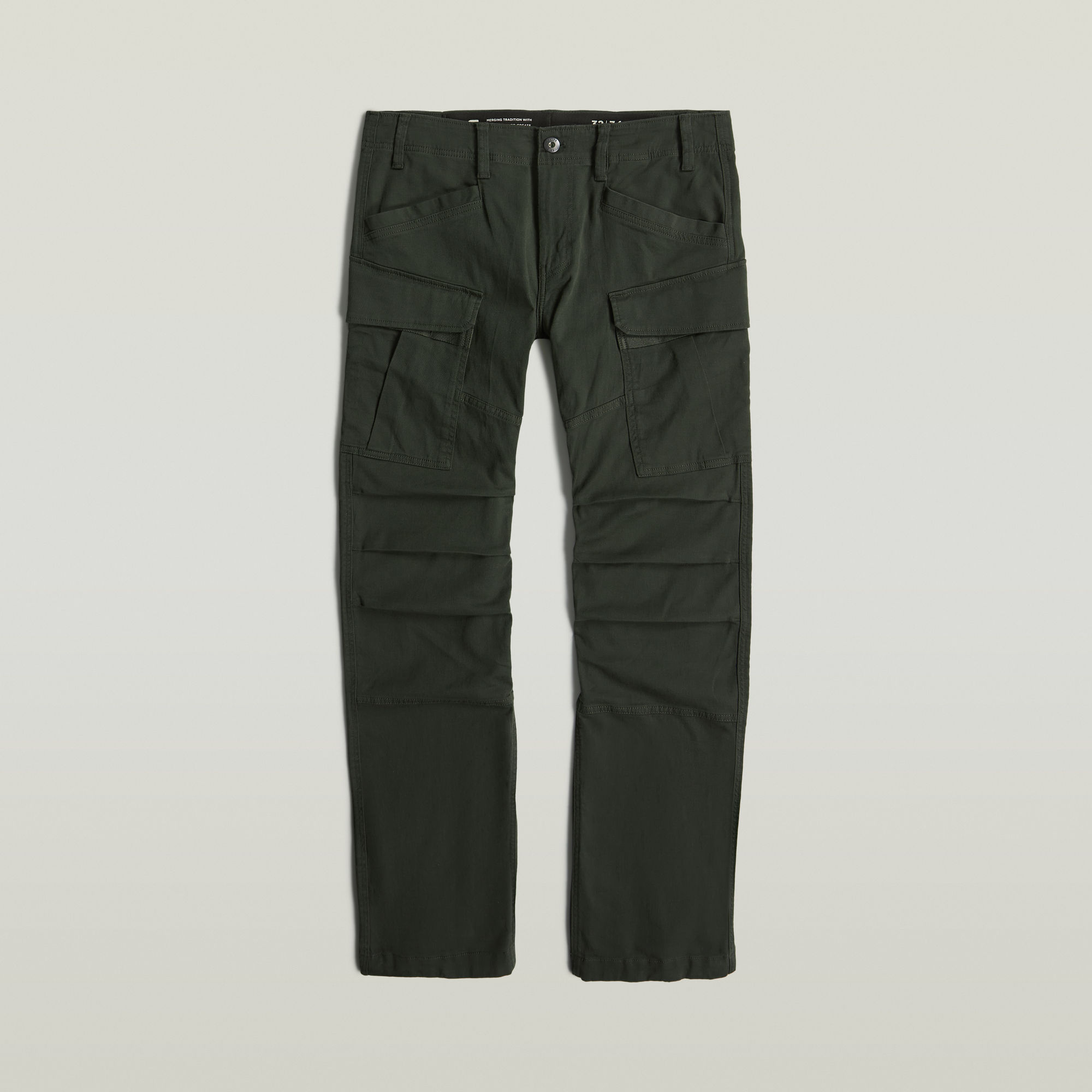 

3D Regular Straight Cargo Pants - Grey - Men