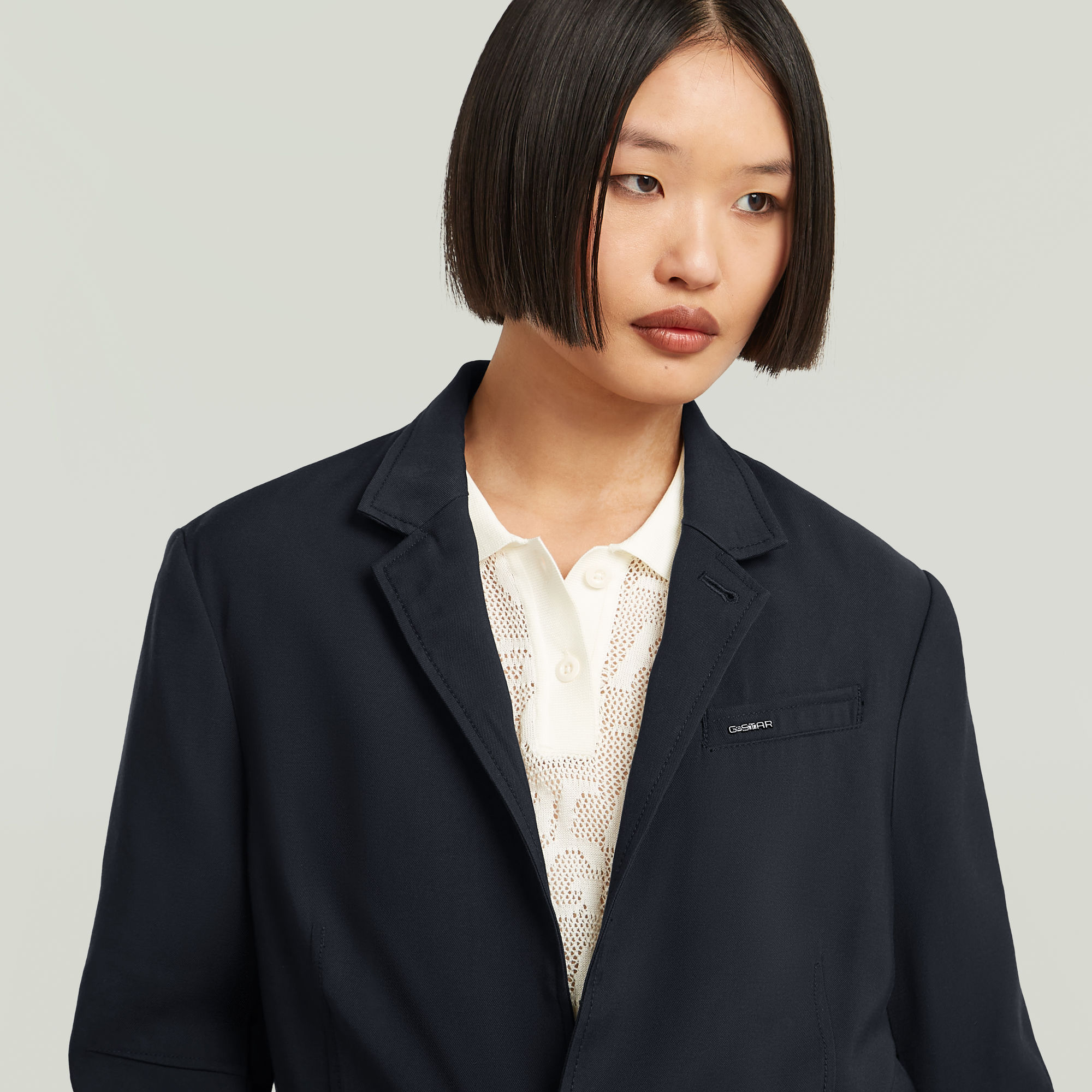 G-Star RAW 3D Boyfriend Blazer Donkerblauw Dames