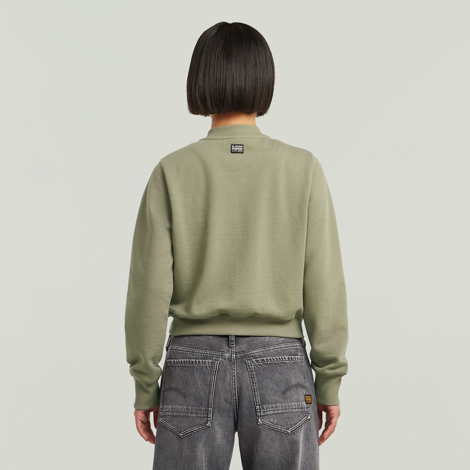 G-Star RAW Bomber Sweater Groen Dames