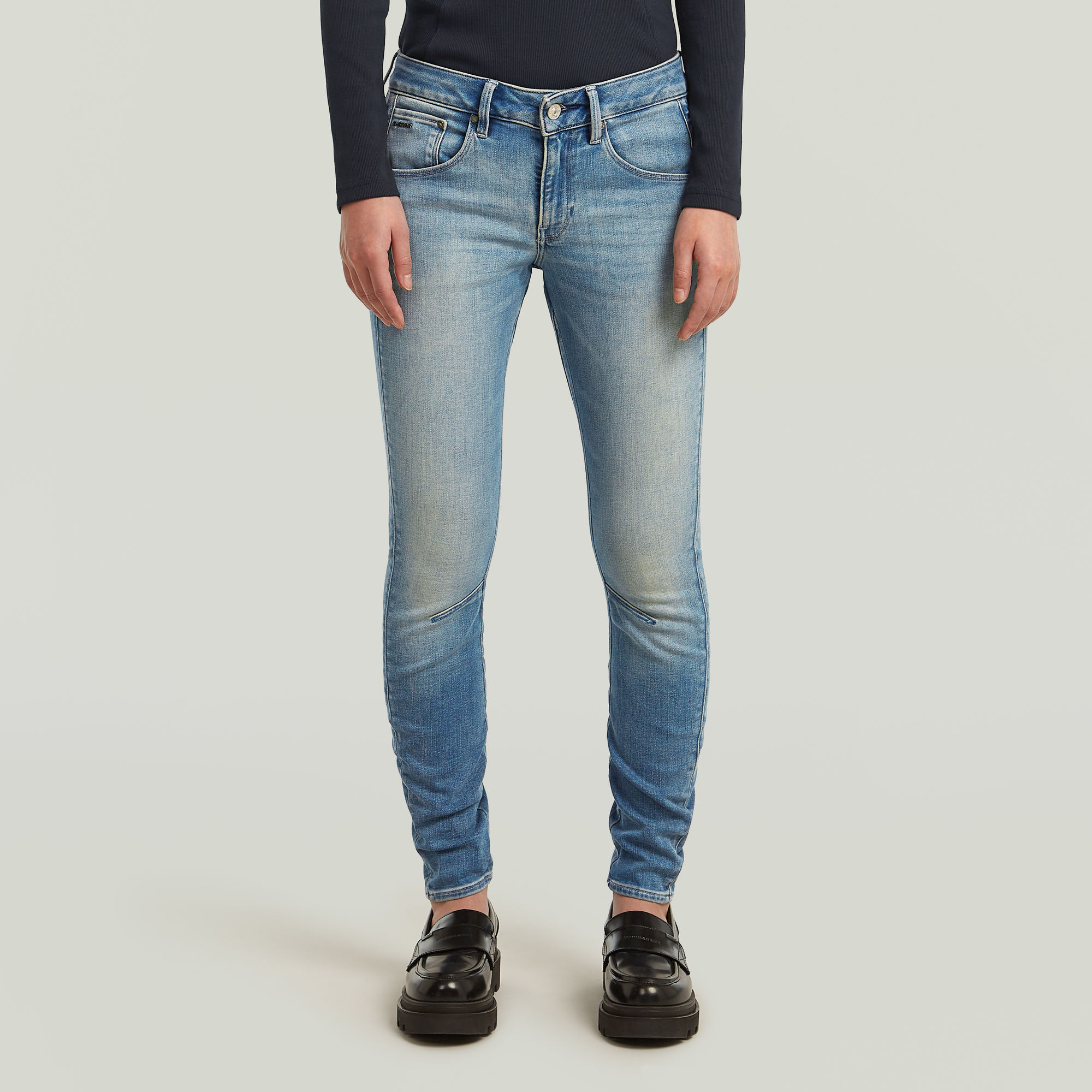 

Arc Skinny Jeans II - Midden blauw - Dames
