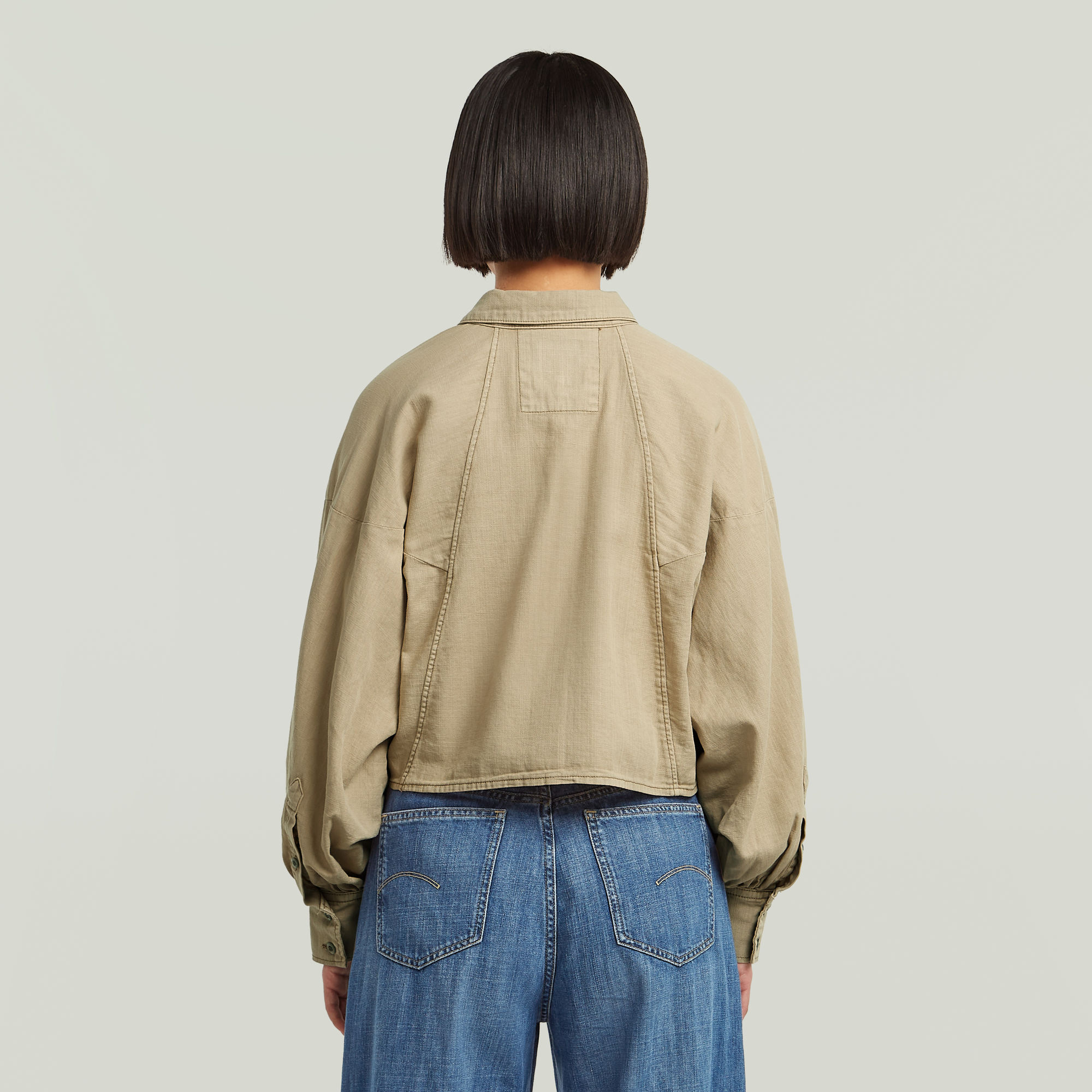 G-Star RAW Macro Balloon Overhemd Beige Dames