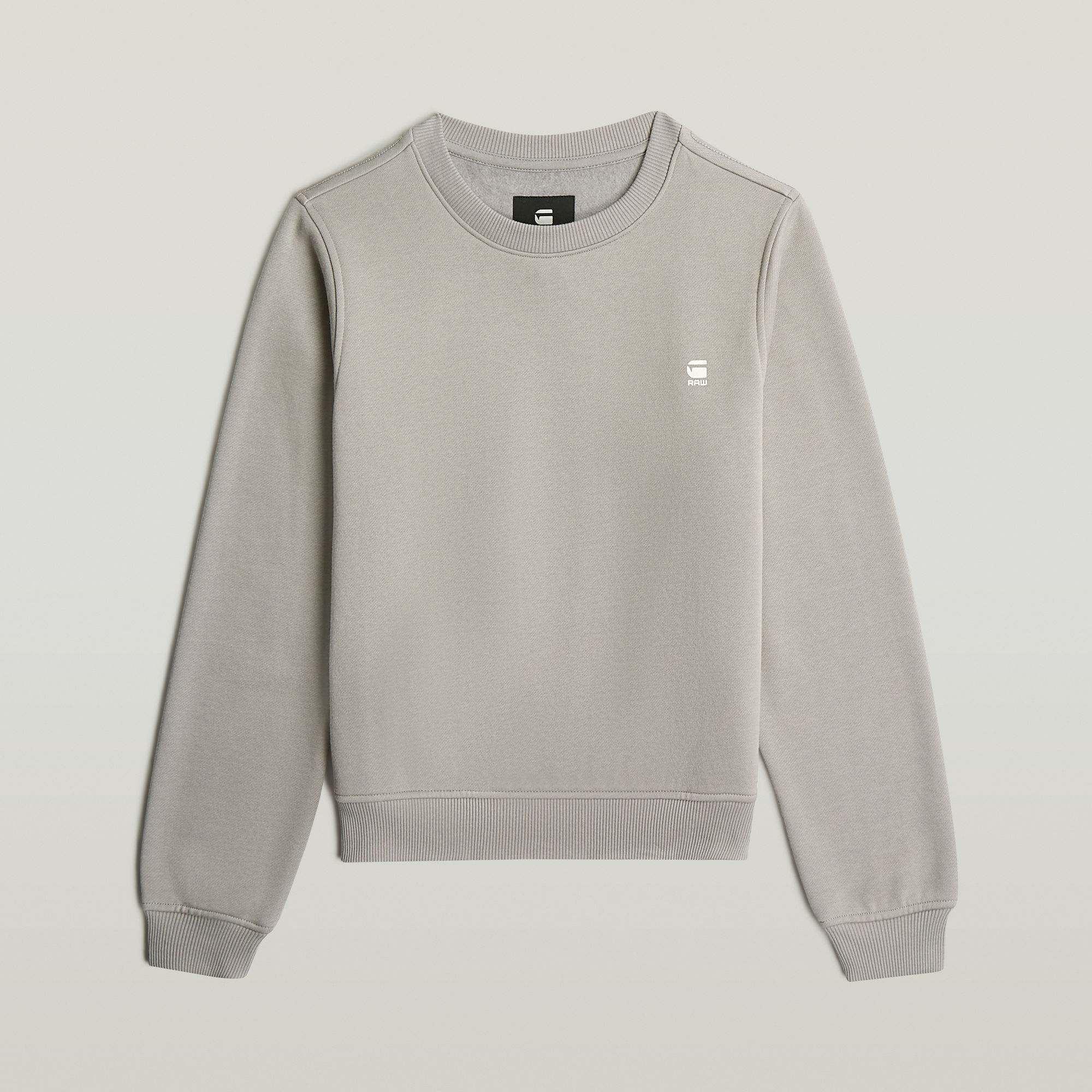 G-Star RAW Logo Crew Sweater Grijs Dames