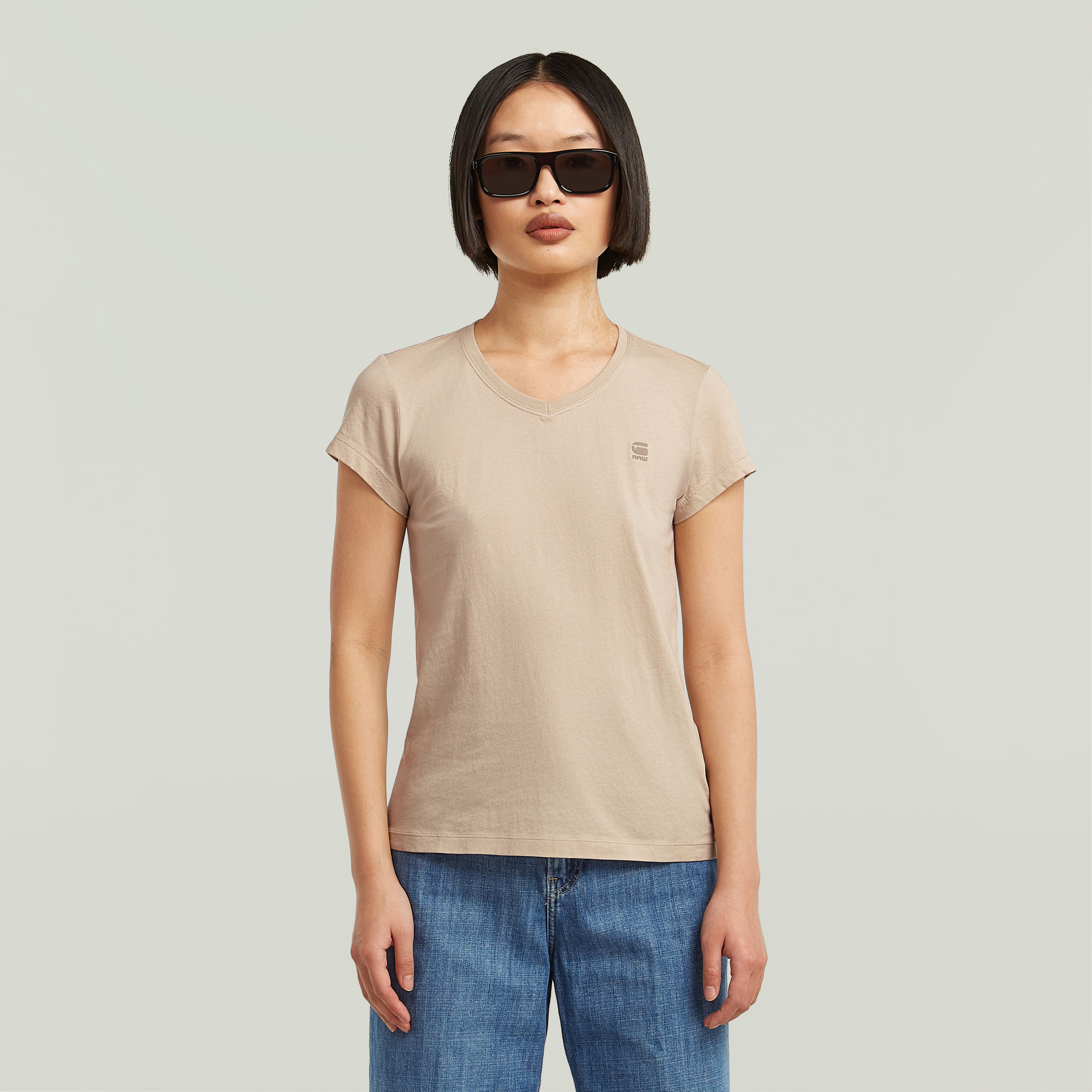 Haut Eyben Slim V-Neck 2.0 - s - G-Star RAW - Modalova