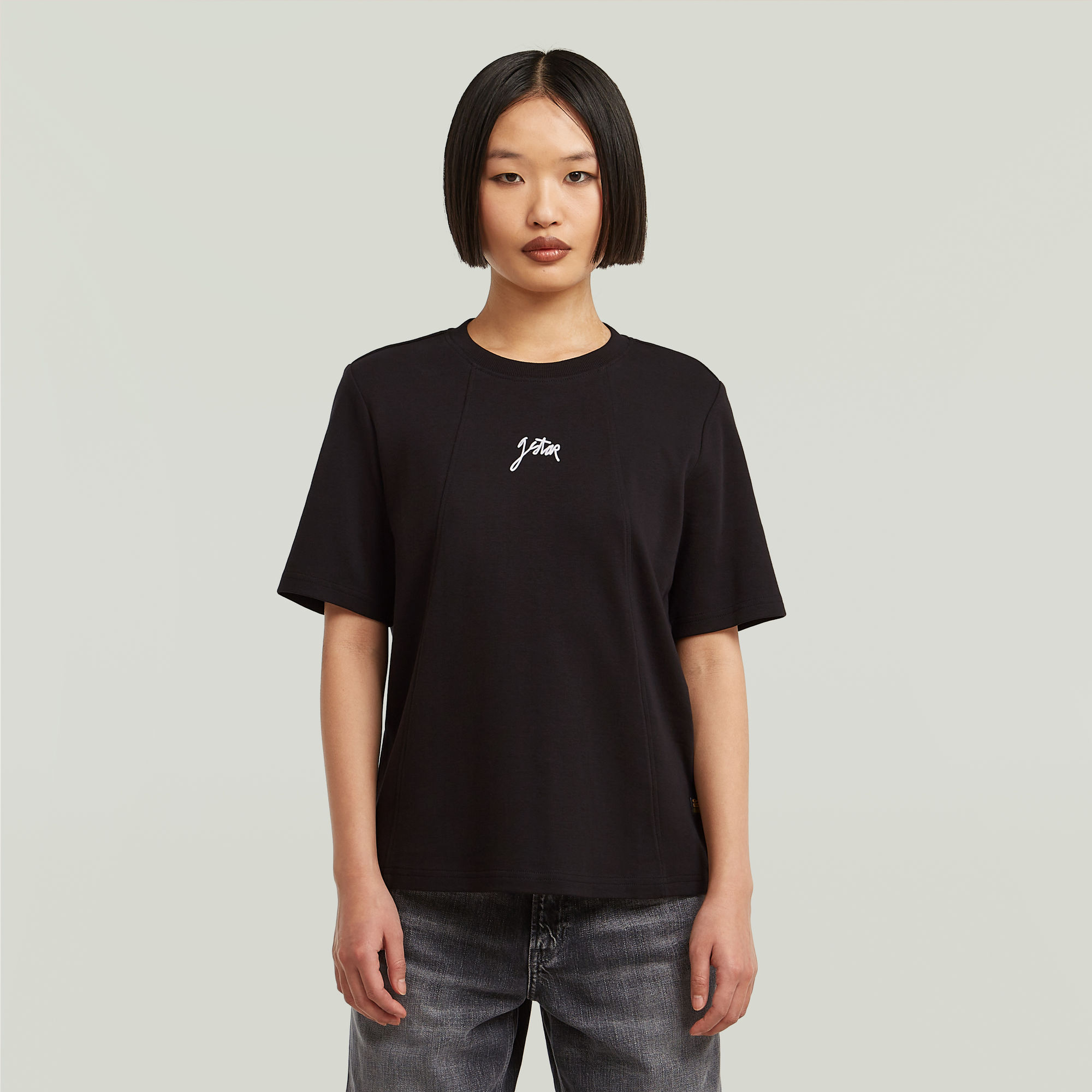 

Script T-Shirt - Black - Women