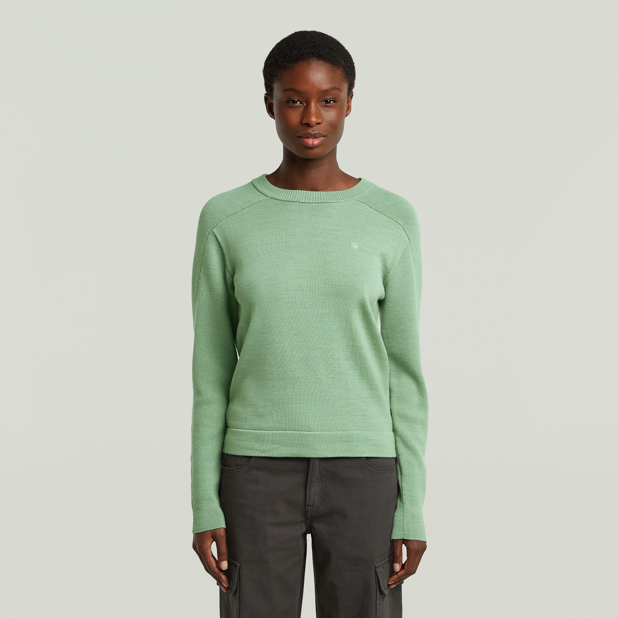 

Core Knit Pullover - Green - Women