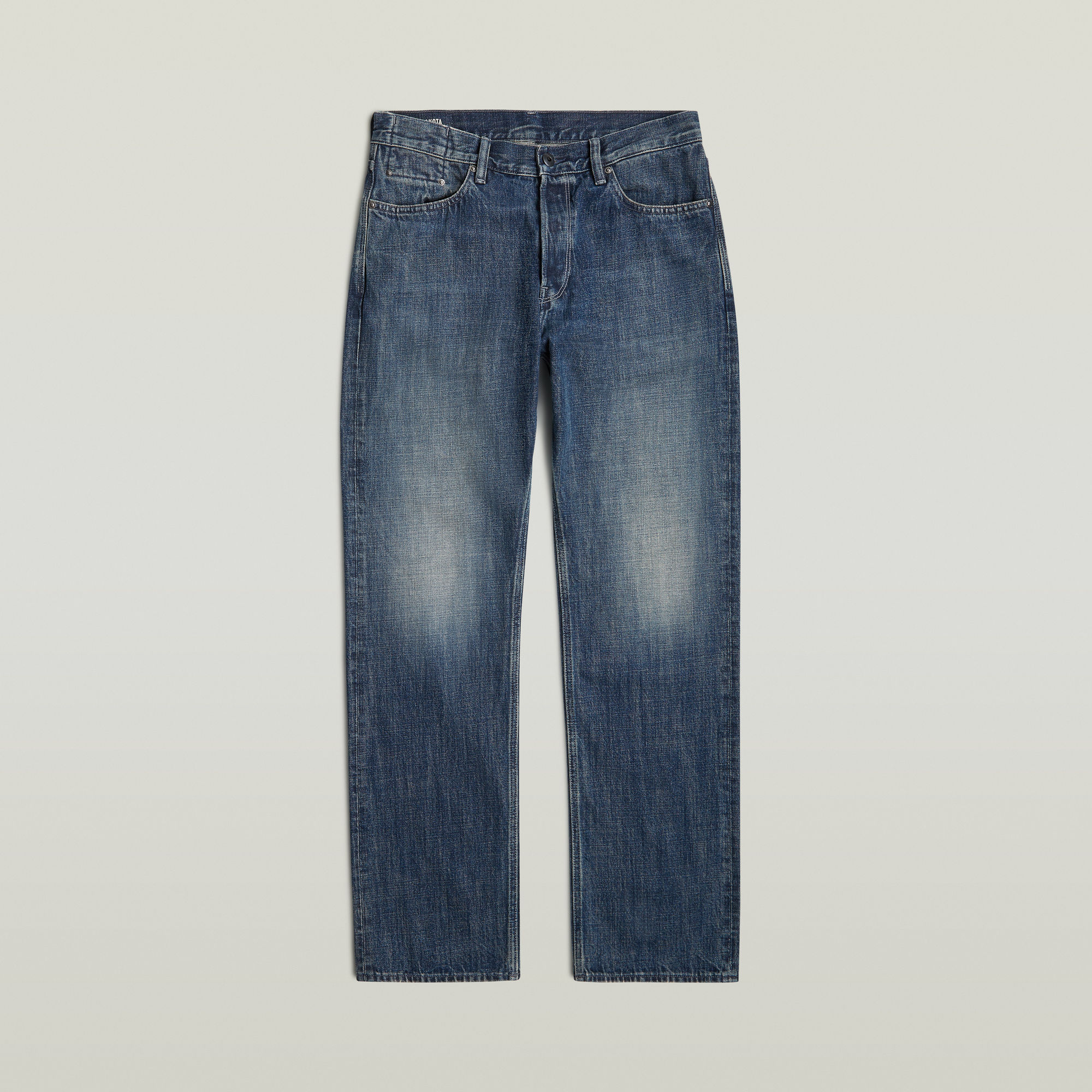 Thumbnail - Dakota Regular Straight Jeans - Mittelblau - Herren