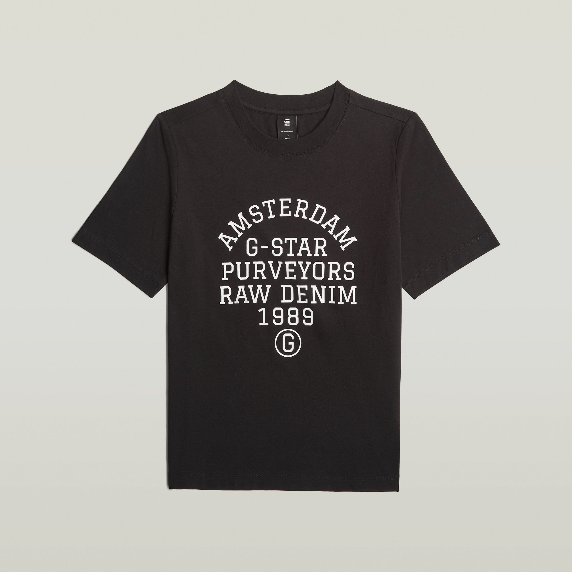 Thumbnail - Text Graphic T-Shirt - Schwarz - Damen