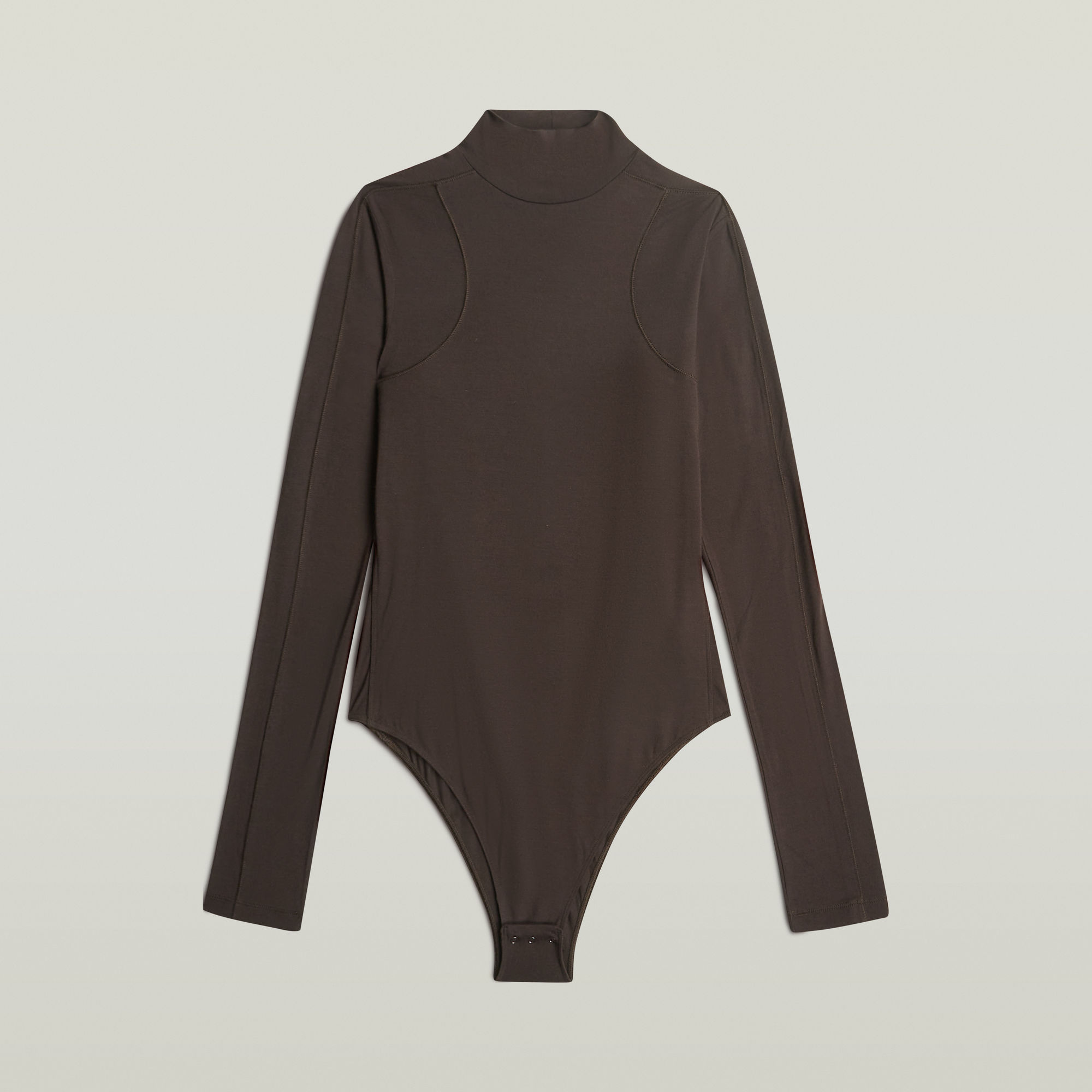 Thumbnail - Slim Body Top - Braun - Damen