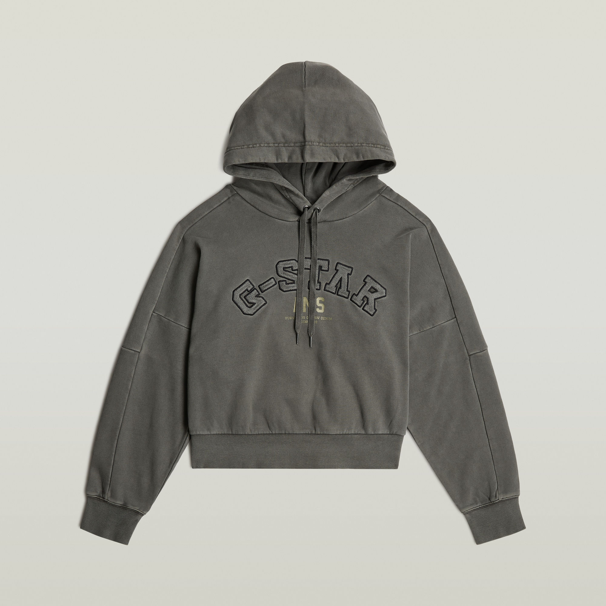 Thumbnail - Collegic Hoodie Sweater - Grau - Damen